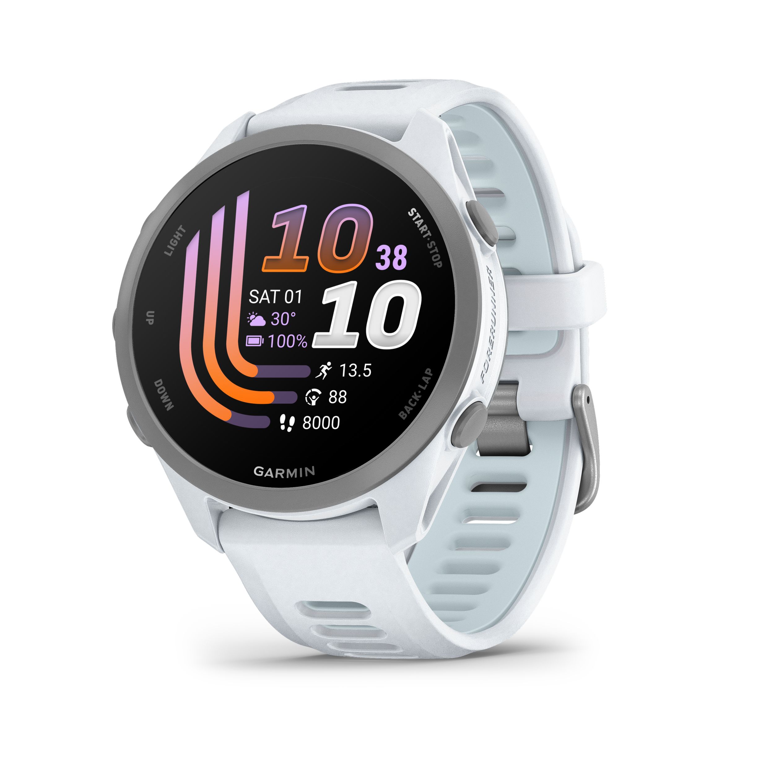 Garmin Forerunner® 170 Music Fitness Watch Front_Angled_Left