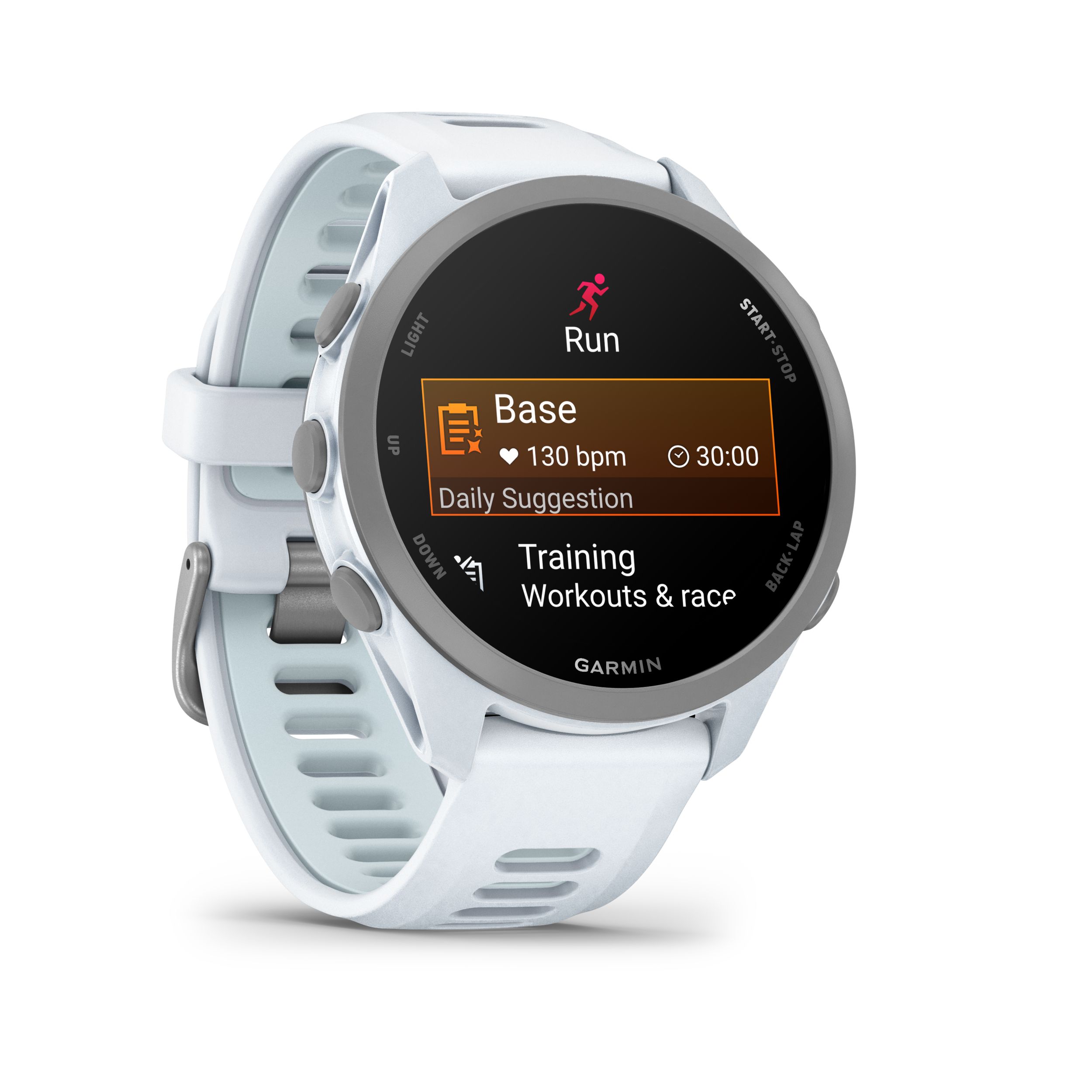 Garmin Forerunner® 170 Music Fitness Watch Front_Angled_Right
