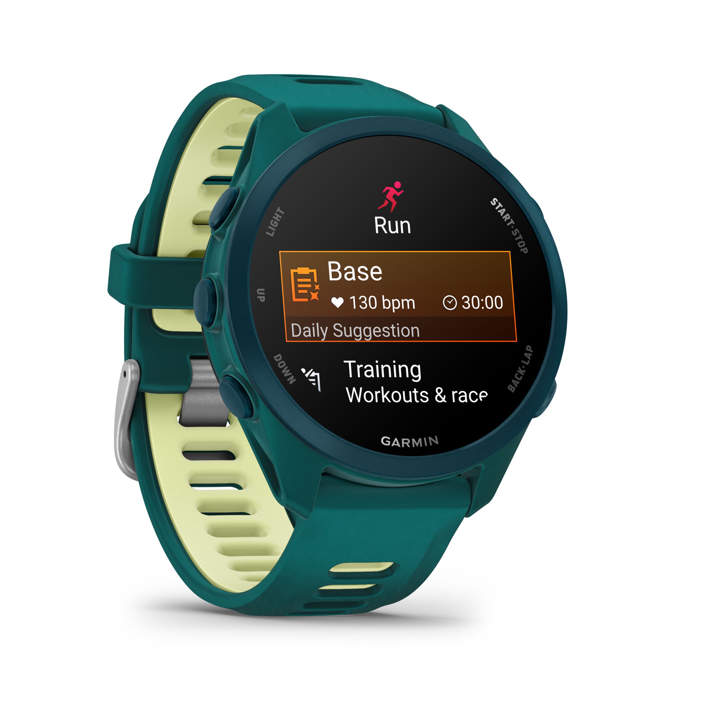 Garmin Forerunner® 170 Music Fitness Watch Front_Angled_Right