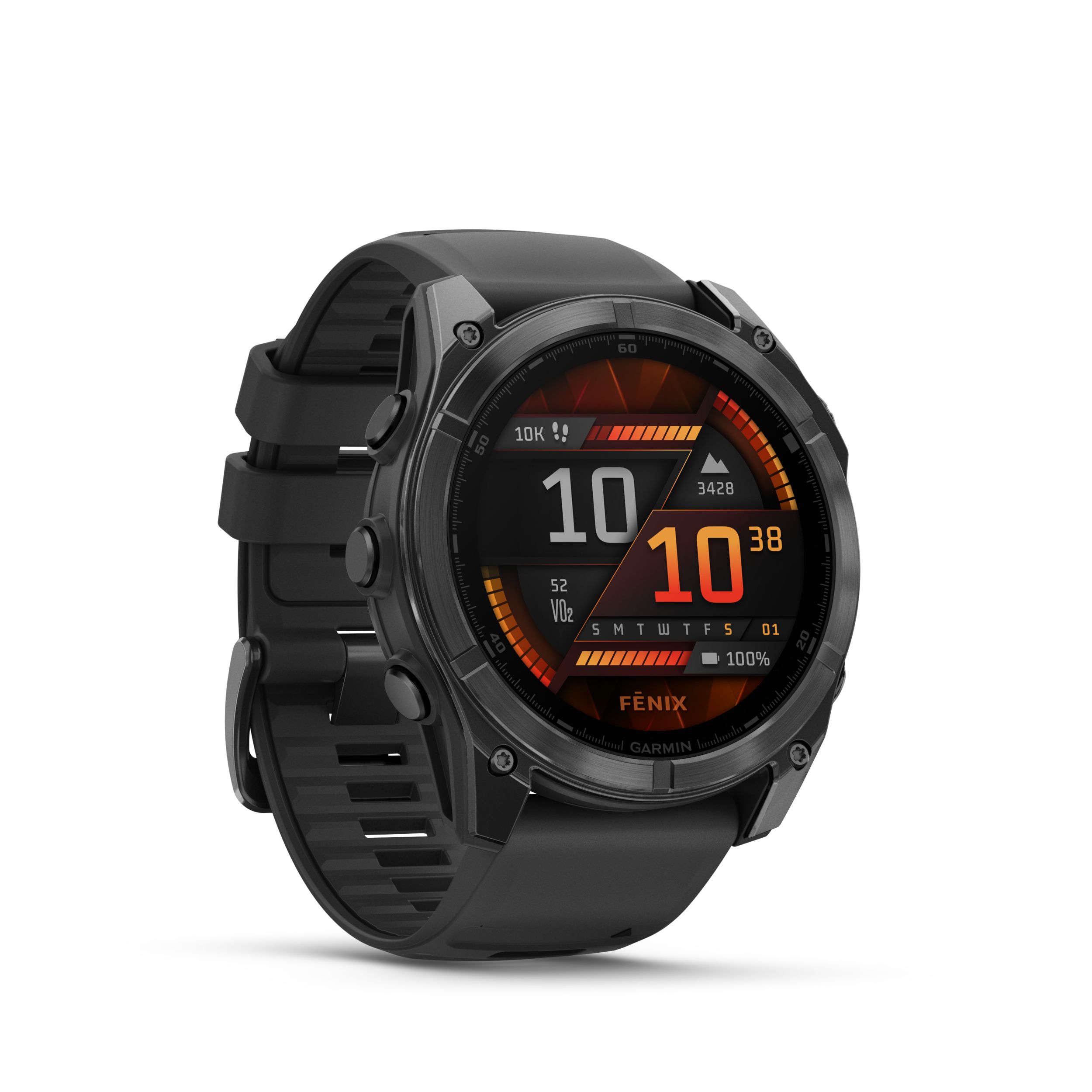 Garmin Fenix® 8  51 mm Fitness Watch Front_Angled_Right