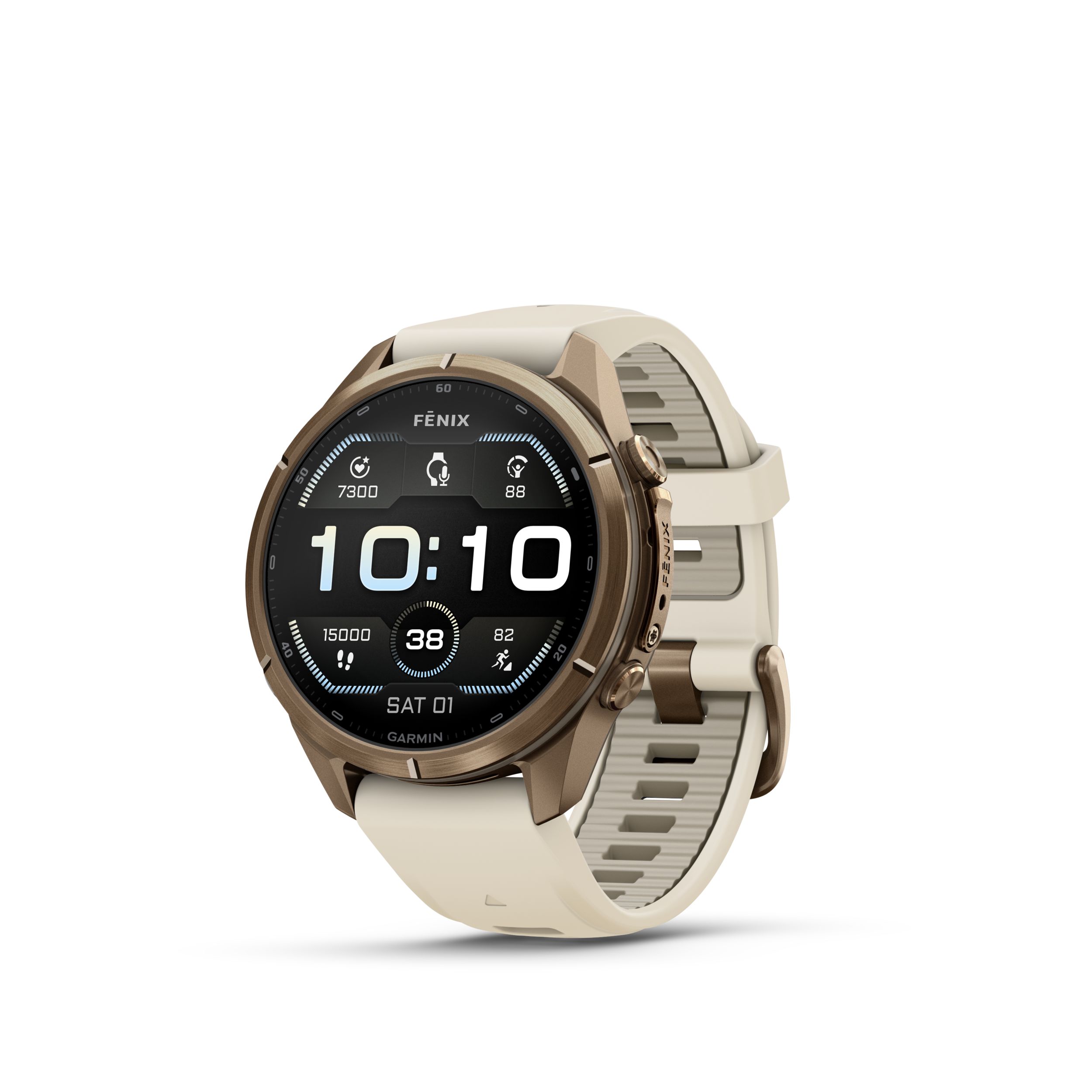 Garmin Fenix® 9 Pro 43 mm Fitness Watch Front_Angled_Left