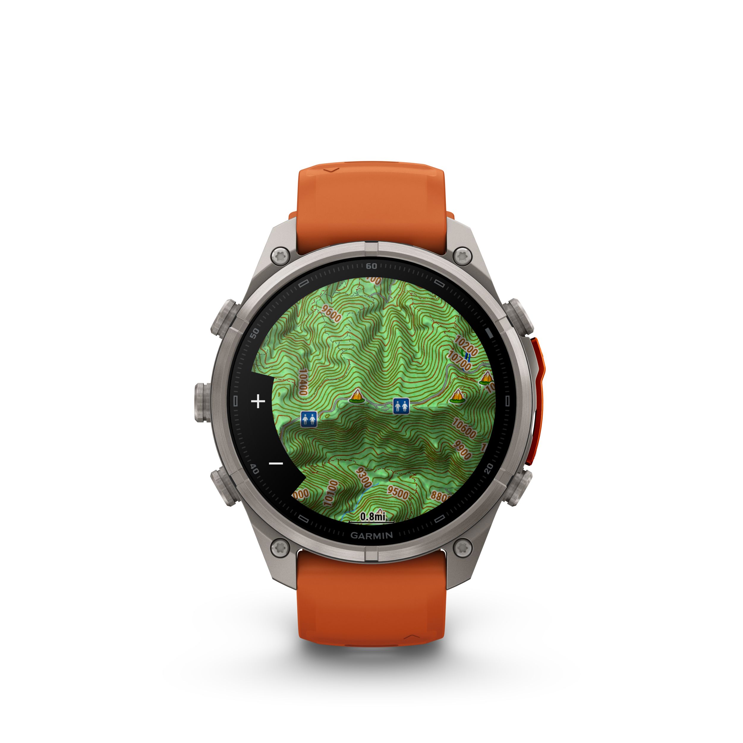 Garmin Fenix® 9 Pro 47 mm Fitness Watch Front_Flat
