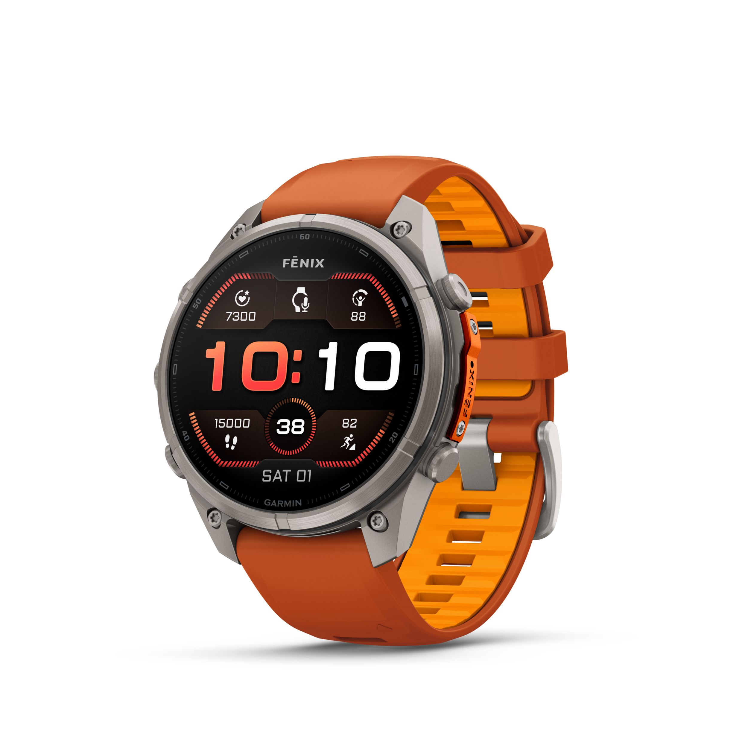 Garmin Fenix® 9 Pro 47 mm Fitness Watch Front_Angled_Left
