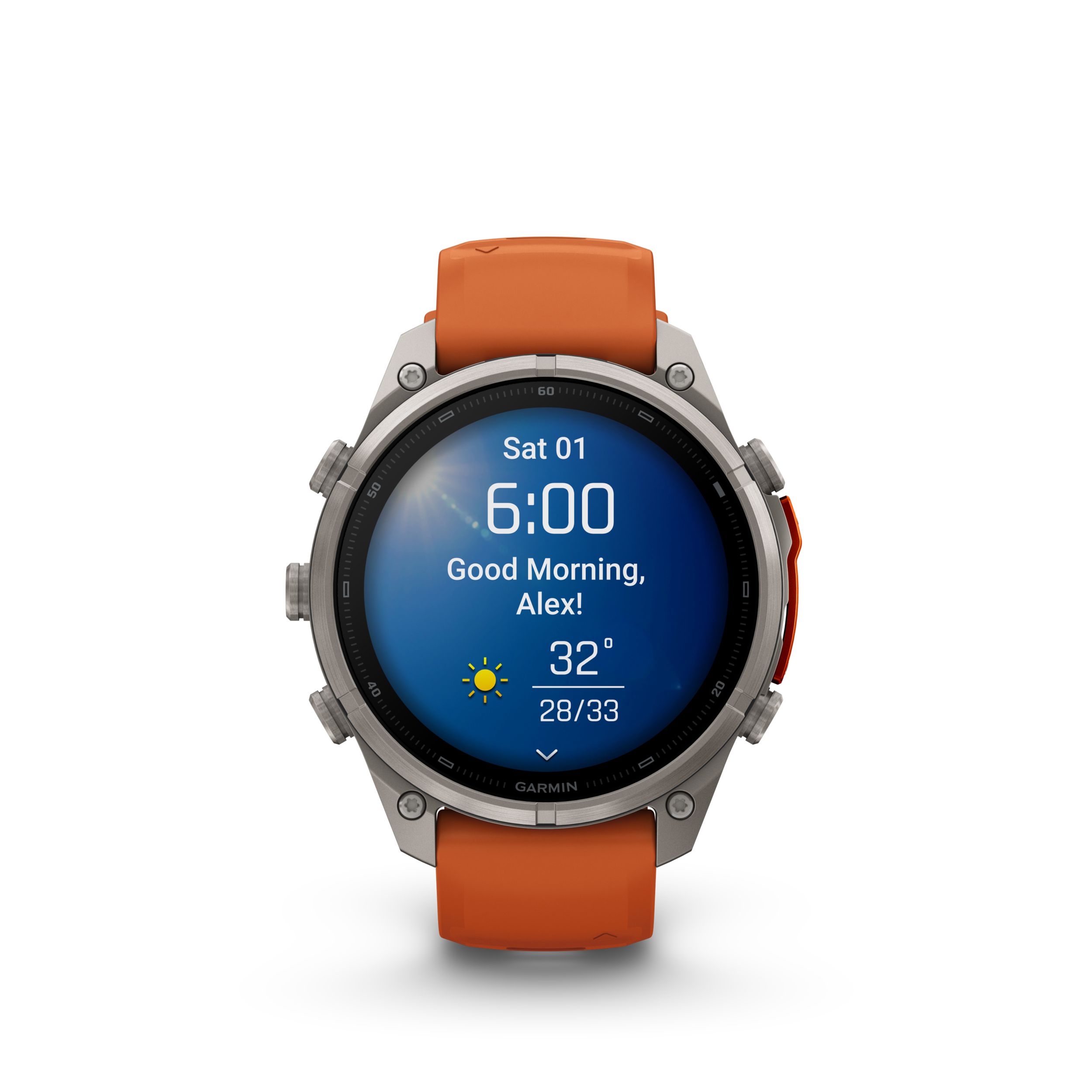 Garmin Fenix® 9 Pro 47 mm Fitness Watch Front_Flat