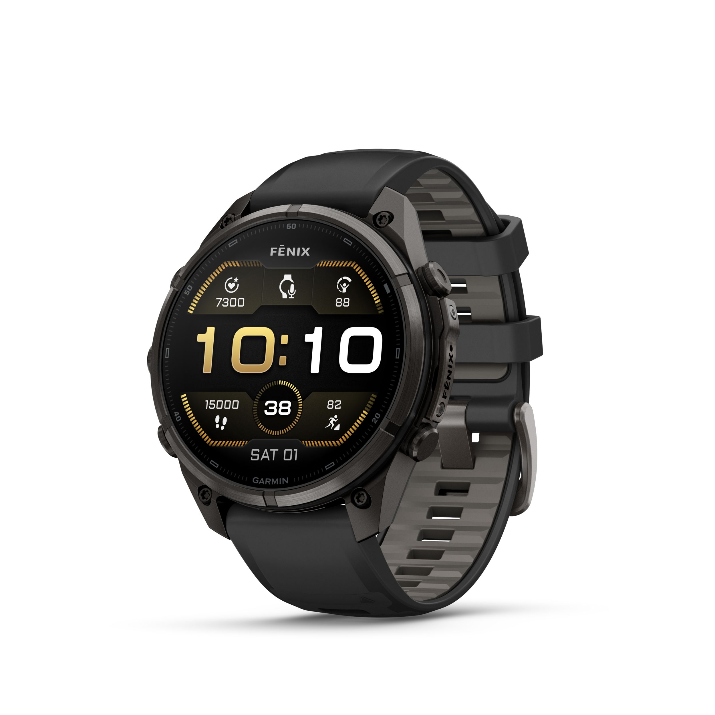 Garmin Fenix® 9 Pro 47 mm Fitness Watch Front_Angled_Left