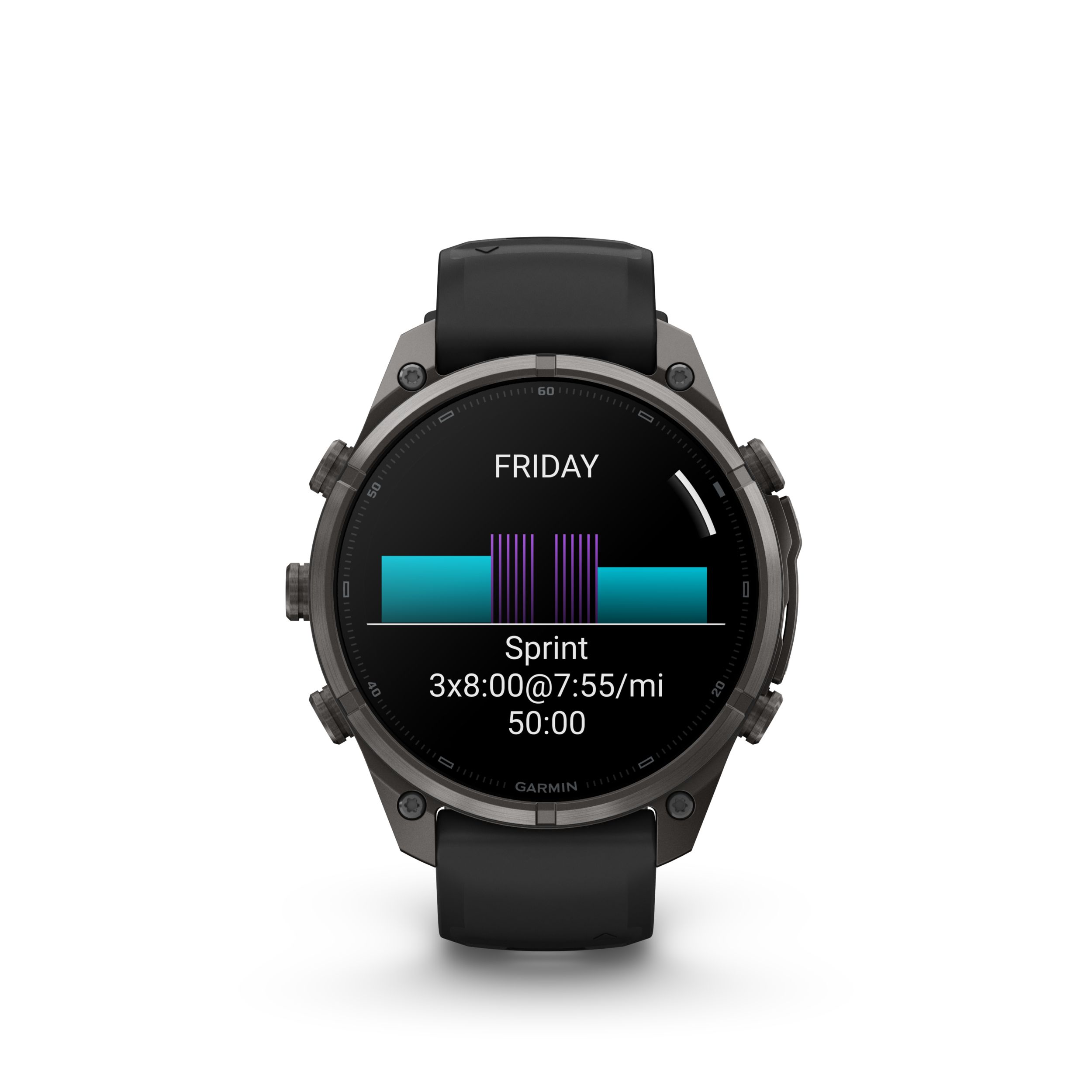 Garmin Fenix® 9 Pro 47 mm Fitness Watch Front_Flat