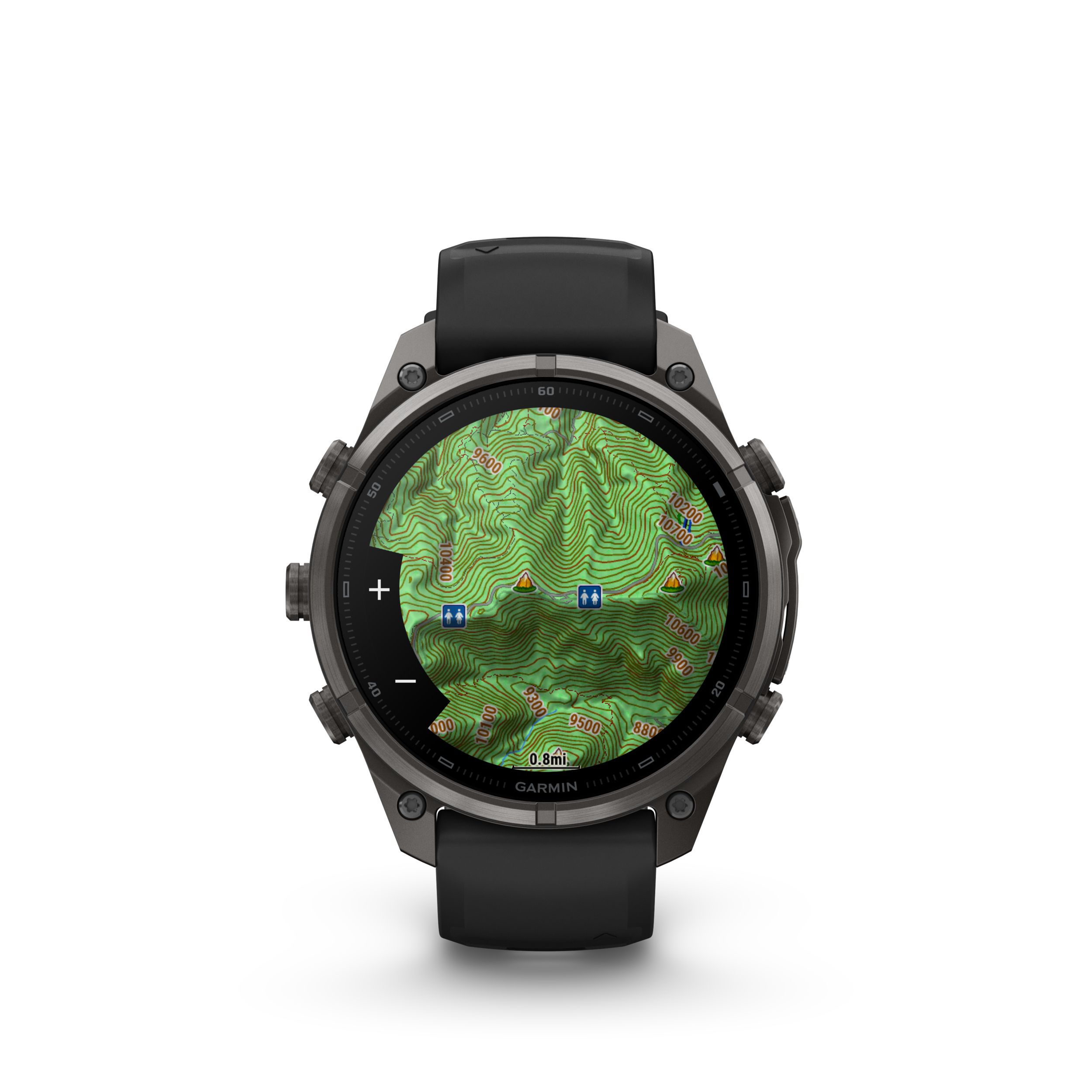 Garmin Fenix® 9 Pro 47 mm Fitness Watch Front_Flat