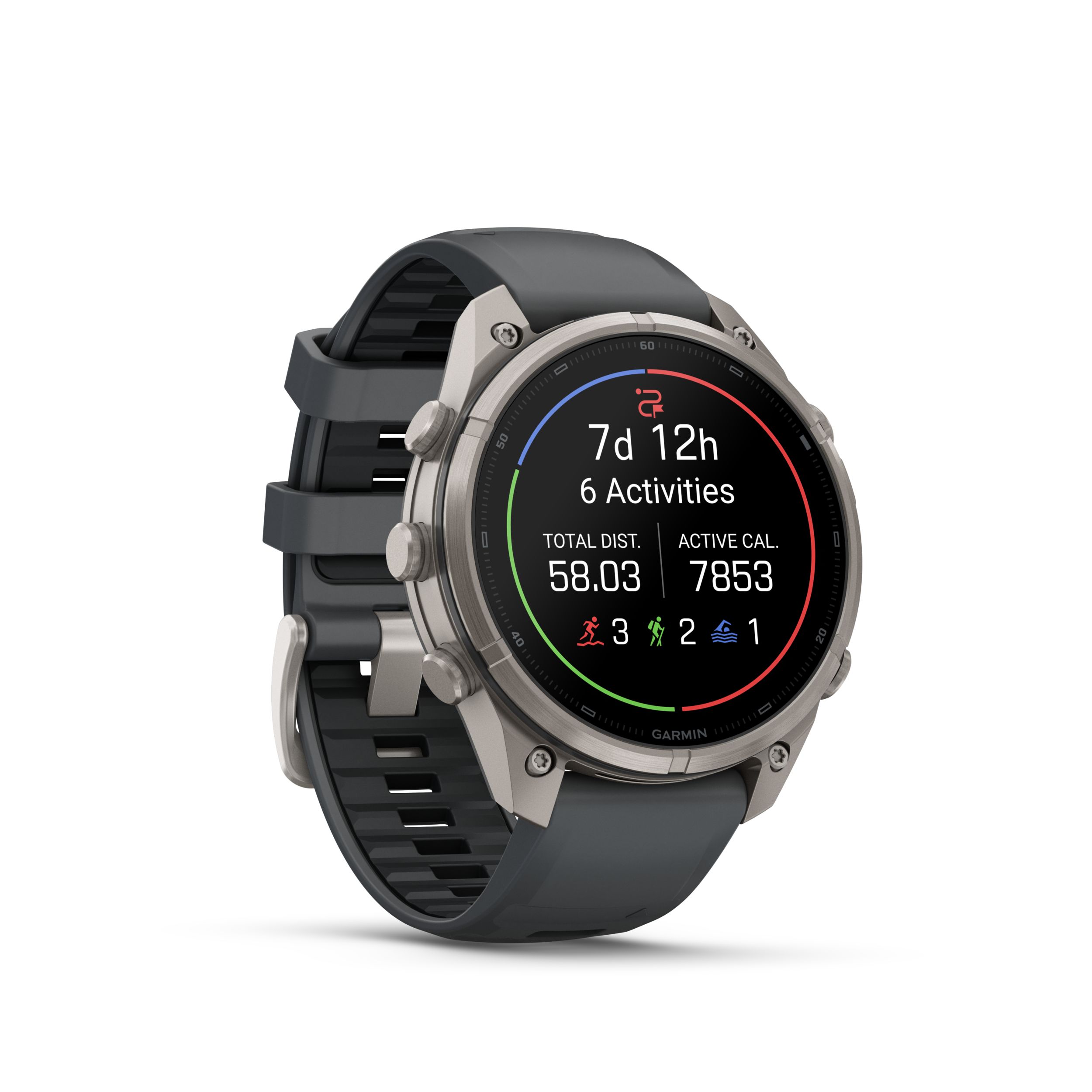 Garmin Fenix® 9 Pro 47 mm Fitness Watch Front_Angled_Right