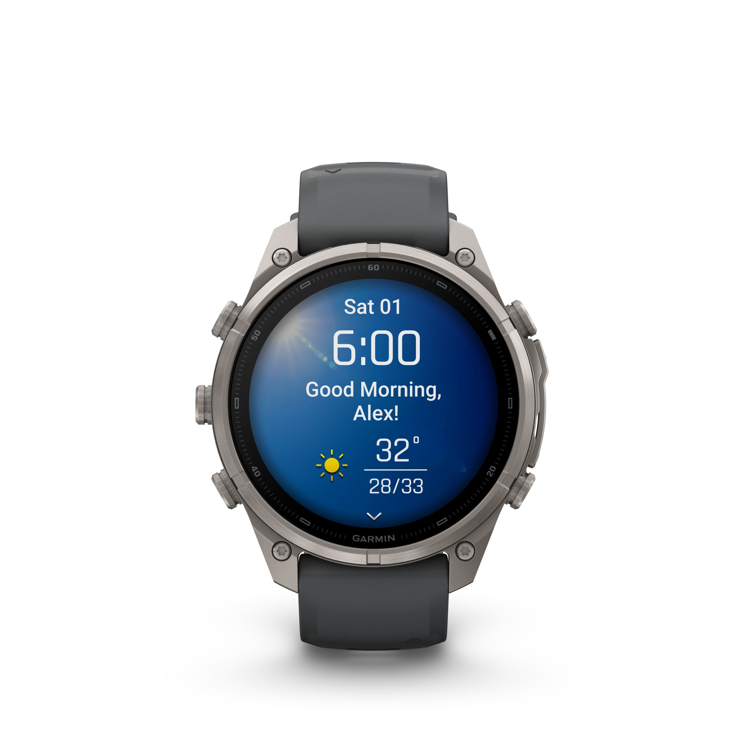 Garmin Fenix® 9 Pro 47 mm Fitness Watch Front_Flat