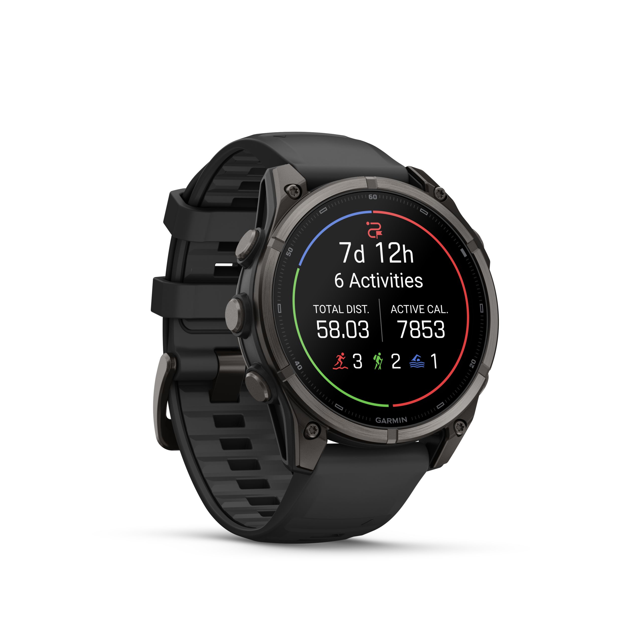 Garmin Fenix® 9 47 mm Fitness Watch Front_Angled_Right