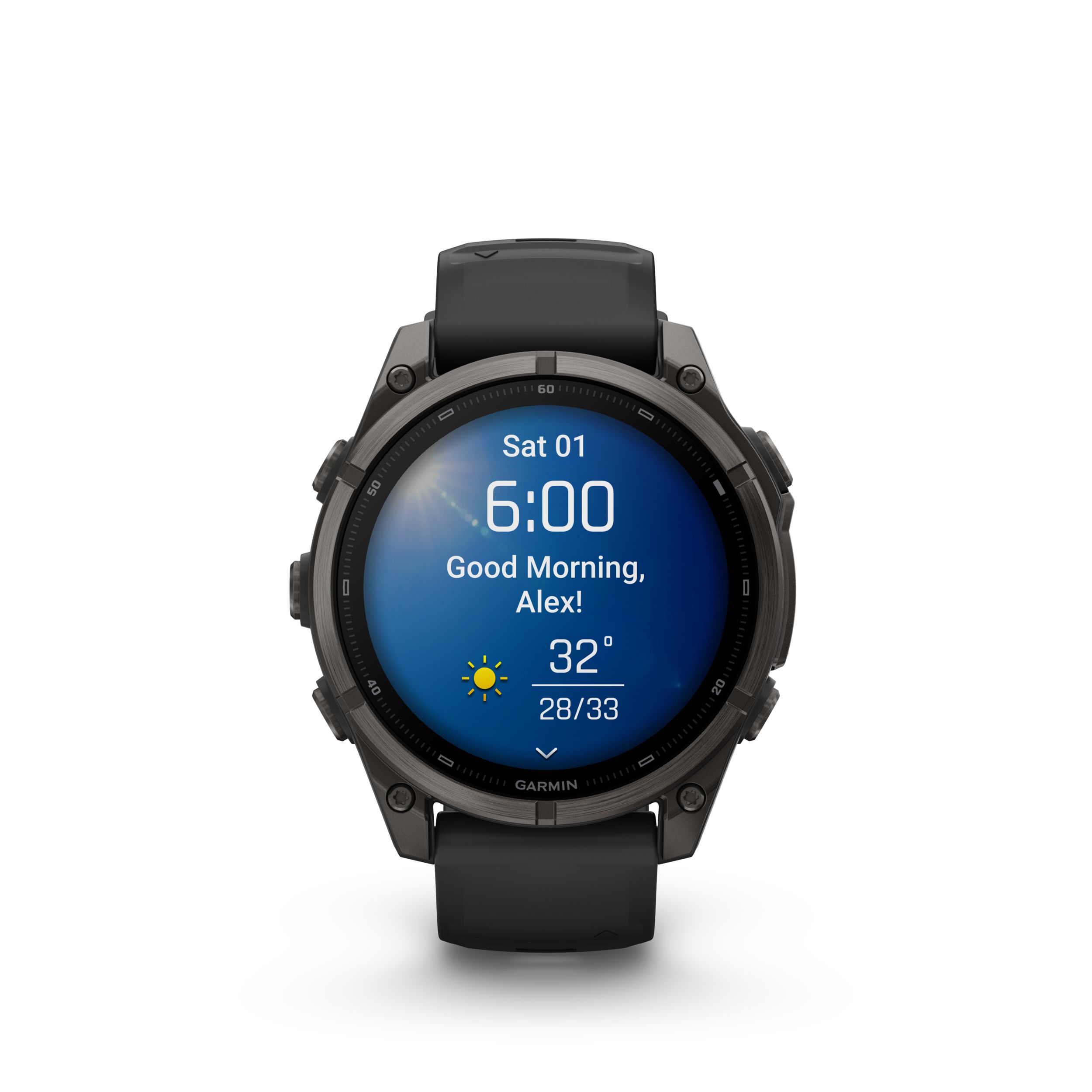 Garmin Fenix® 9 47 mm Fitness Watch Front_Flat
