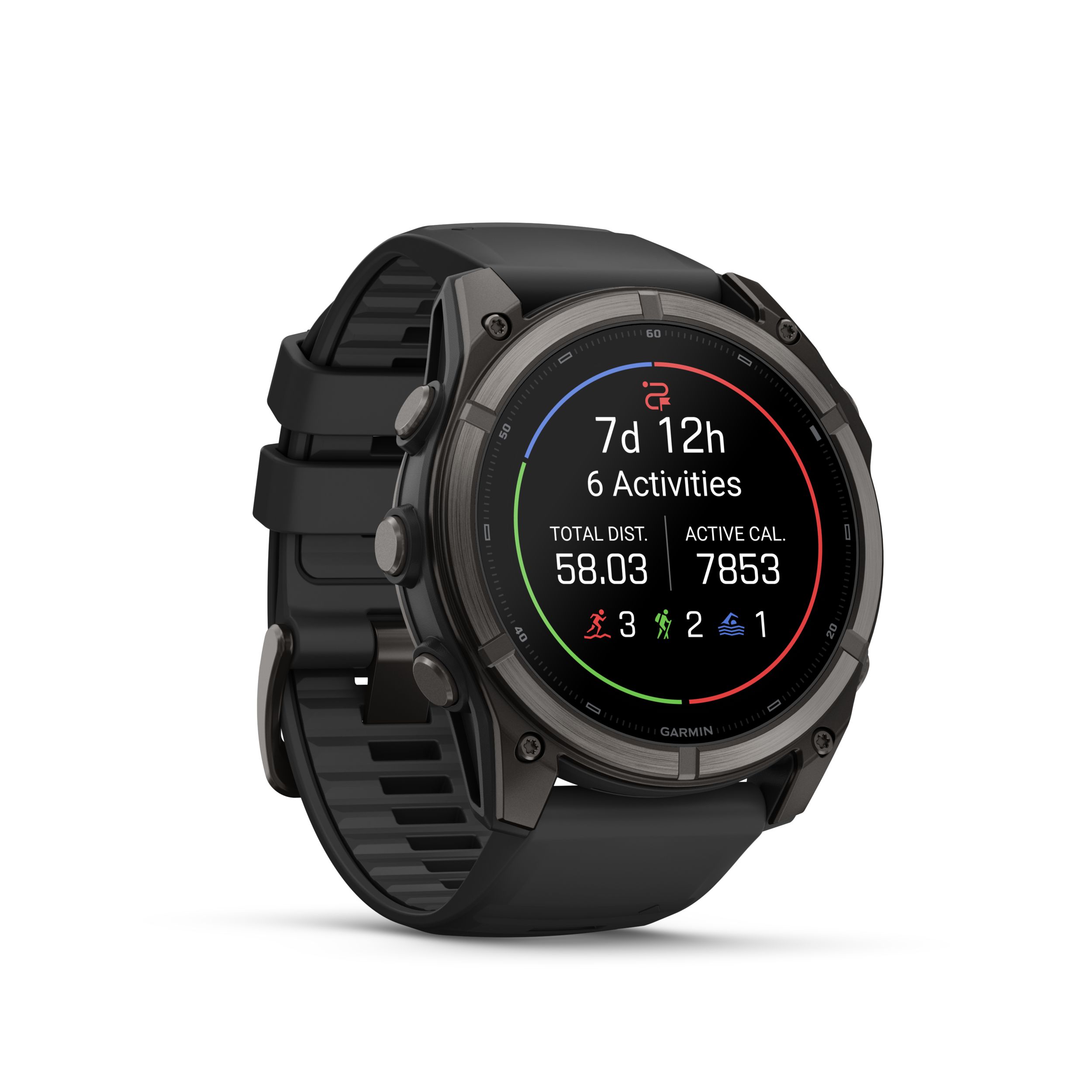 Garmin Fenix® 9 51 mm Fitness Watch Front_Angled_Right