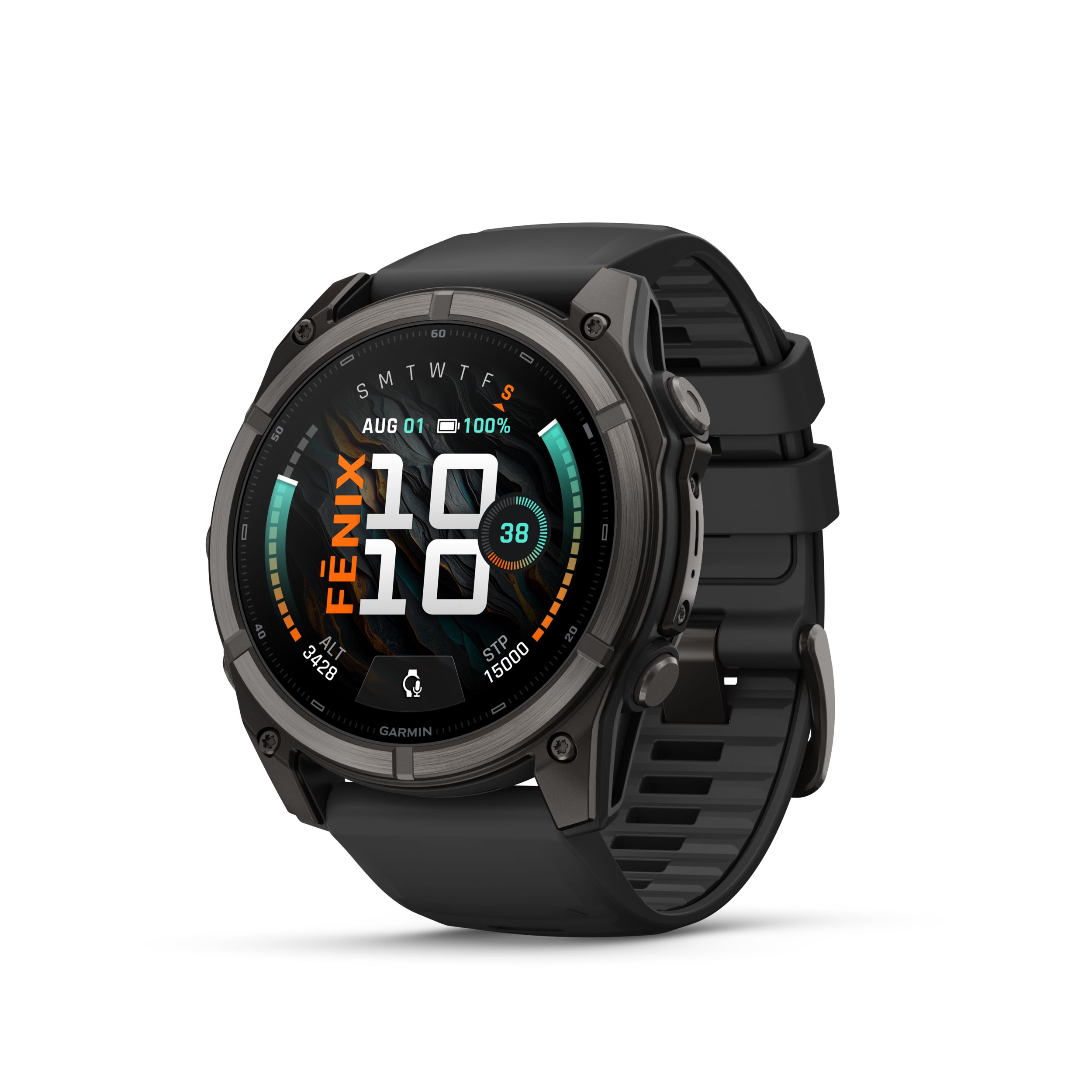 Garmin Fenix® 9 51 mm Fitness Watch Front_Angled_Left