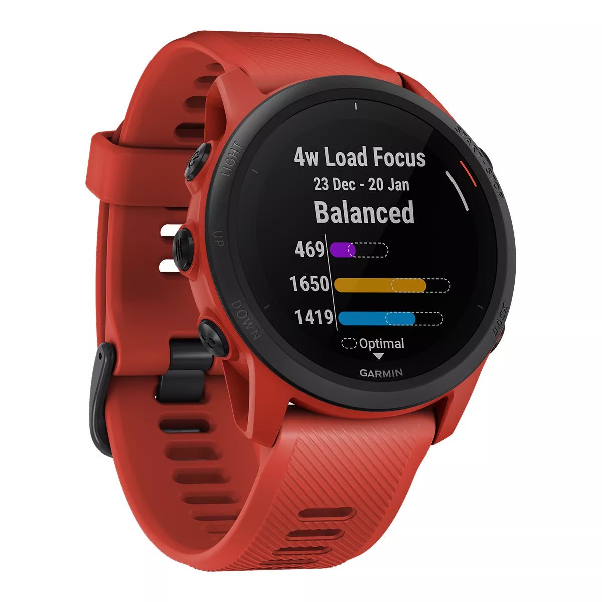 Garmin Forerunner® 745 Fitness Watch Front_Angled_Right