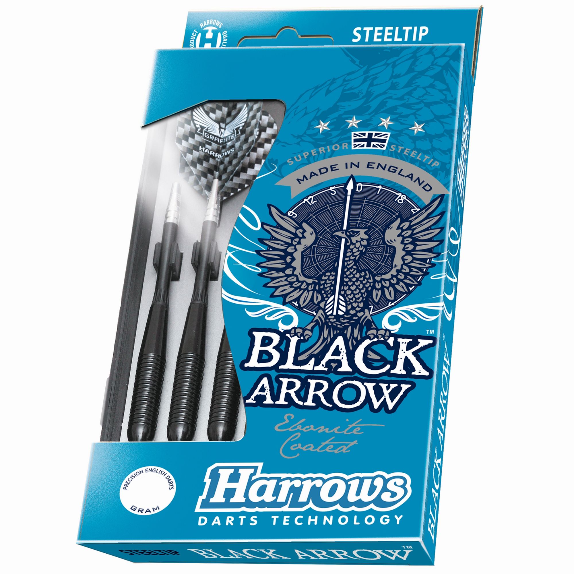 Harrows Black Arrow Brass Darts - 3 Pack