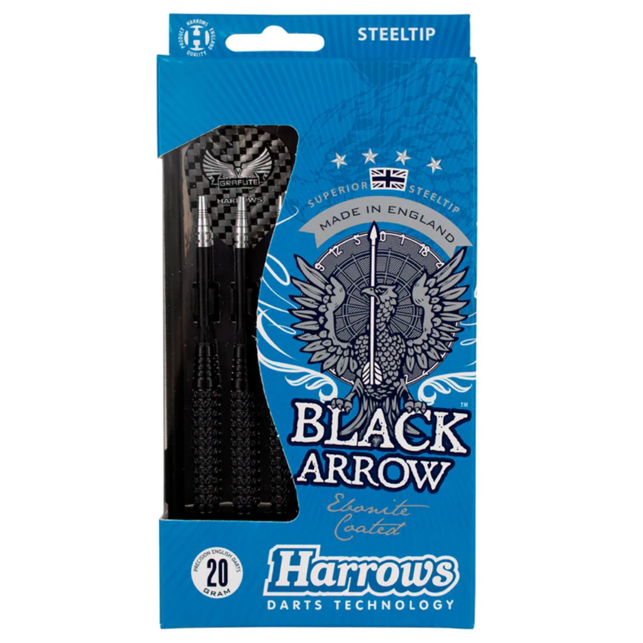 Harrows Black Arrow Brass Darts - 3 Pack