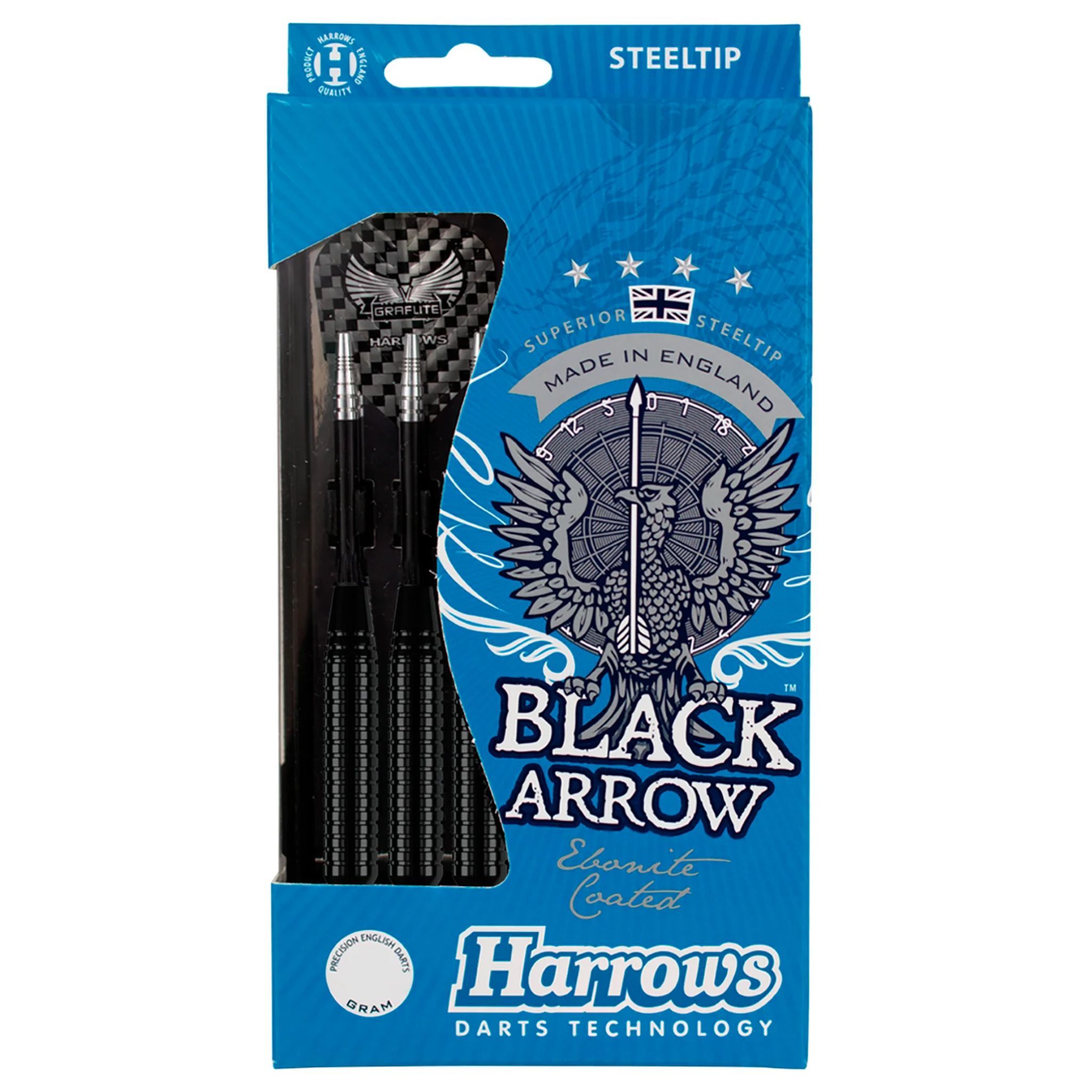 Harrows Black Arrow Brass Darts - 3 Pack