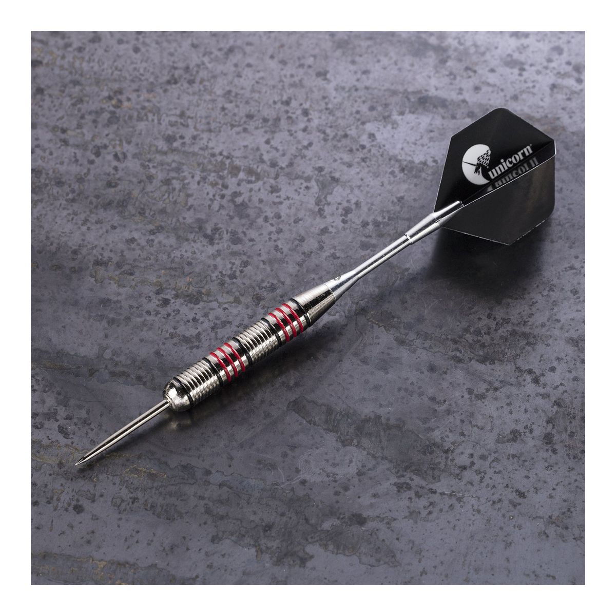 Escalade Steel 500 Dart Set Front_Three_Fourths_Angled_Left