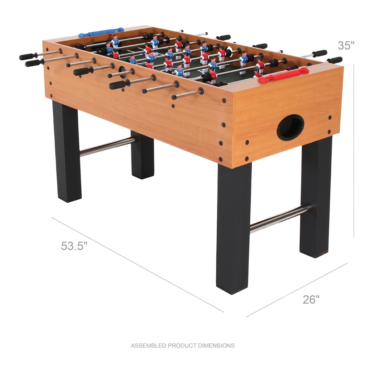 Escalade Sports American Legend 52 Inch Charger Foosball Table Front_Angled_Right