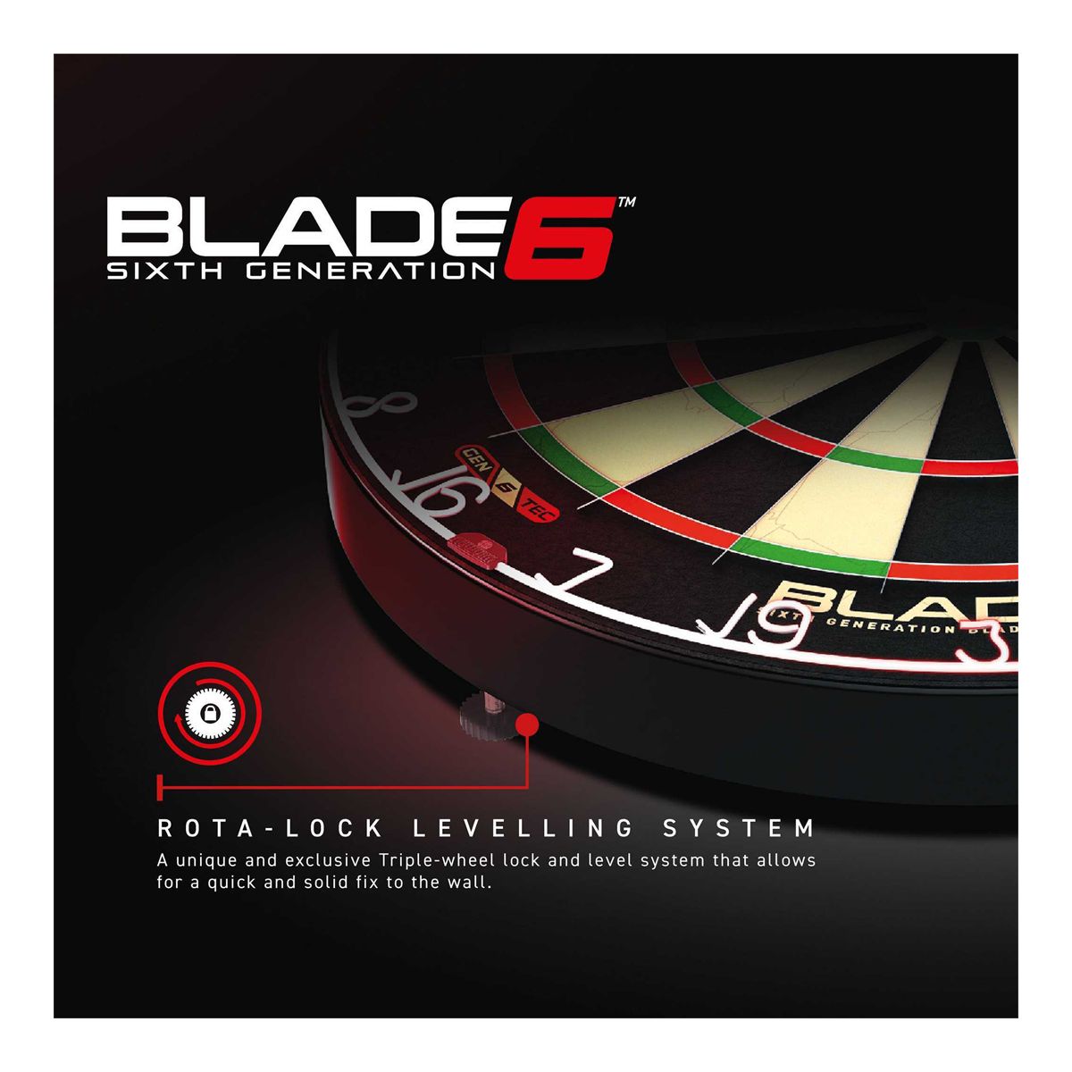 Winmau Blade 6 Dartboard CloseUp