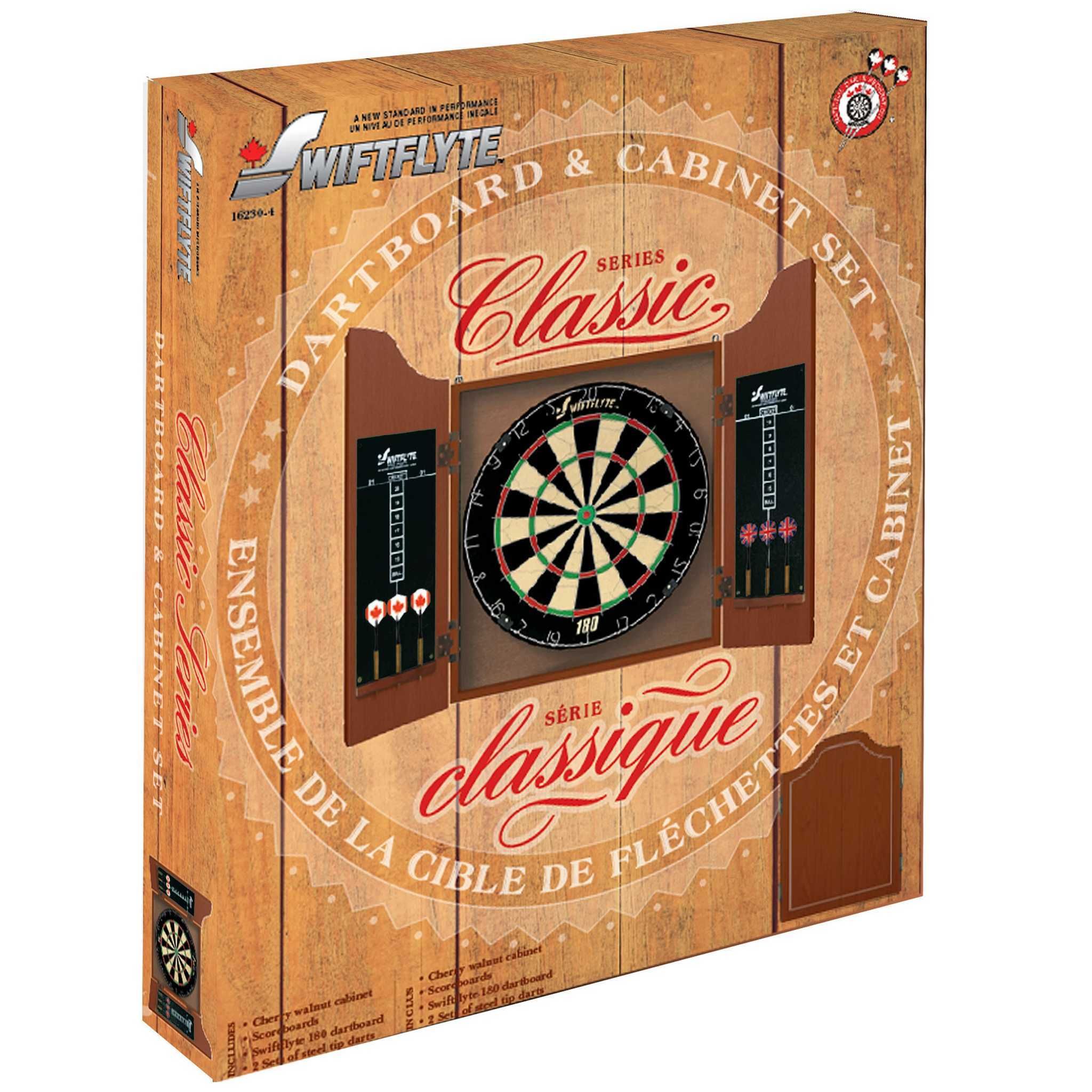 Swiftflyte Classic Darts Cabinet Set Front_Three_Fourths_Angled_Right