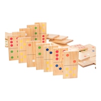 Escalade Wood Lawn 28 Piece Pine Wood Domino Set Composite_or_Mixed