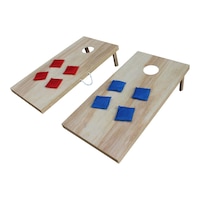 Escalade Woodie 2' X 4' Cornhole Set Front_Three_Fourths_Angled_Left