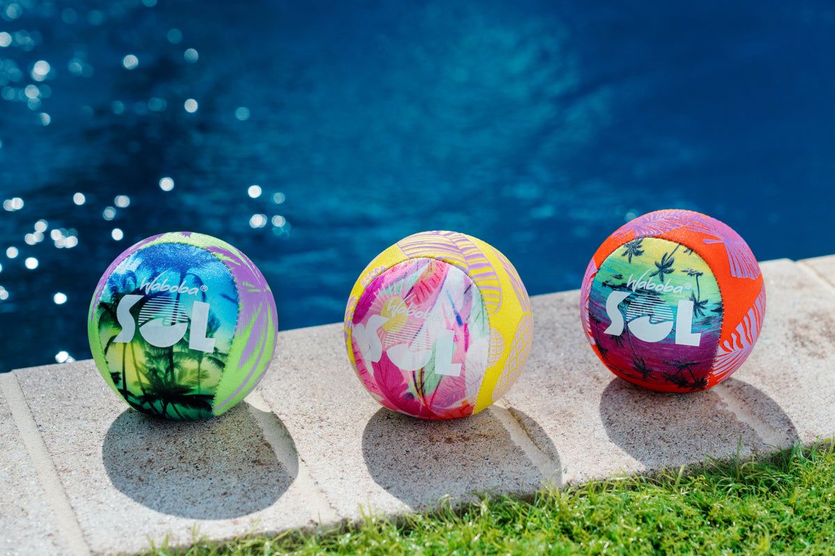 Waboba SOL Water Bouncing Ball Front_Three_Fourths_Angled_Left