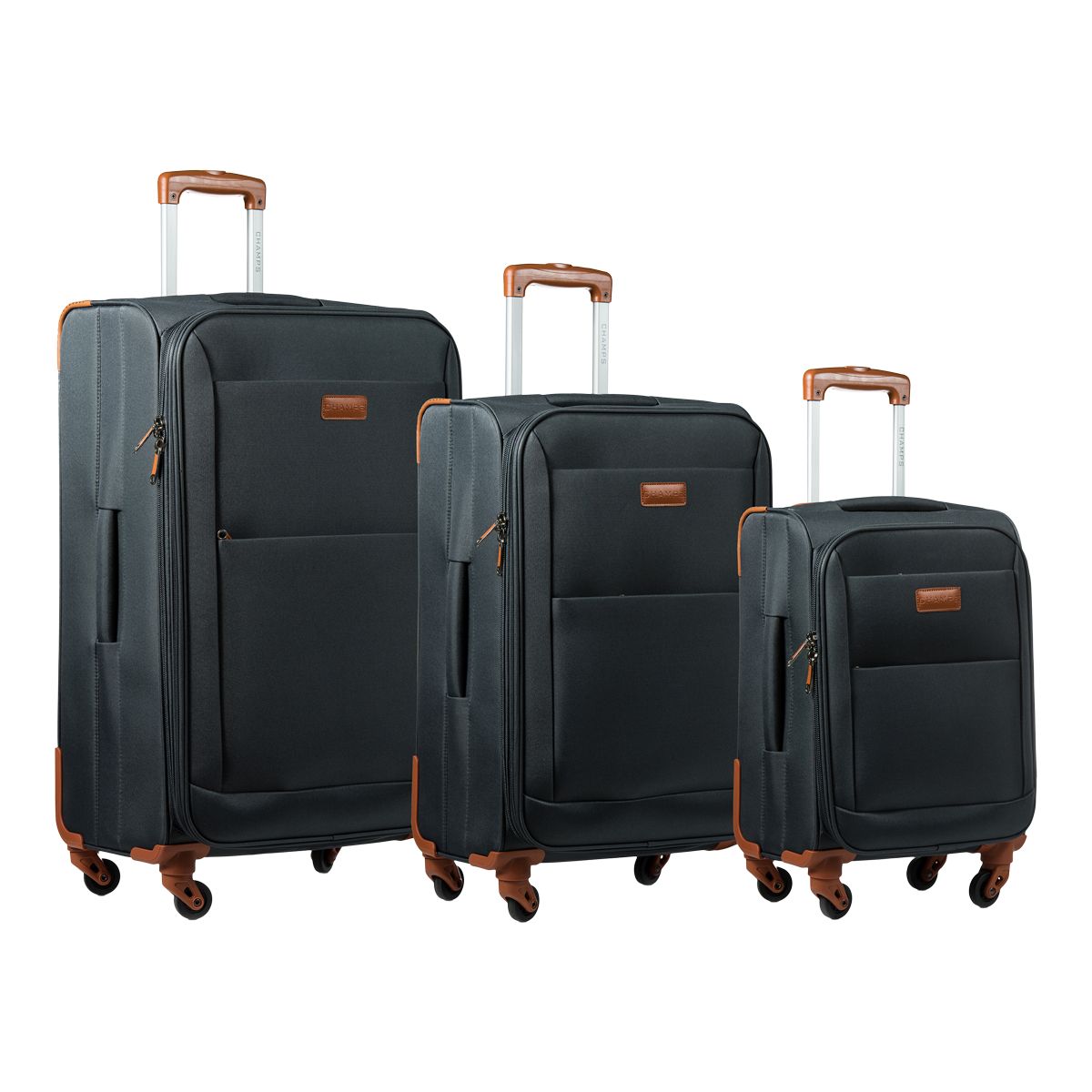 Champs Classic 3 Piece Softcase Luggage Set