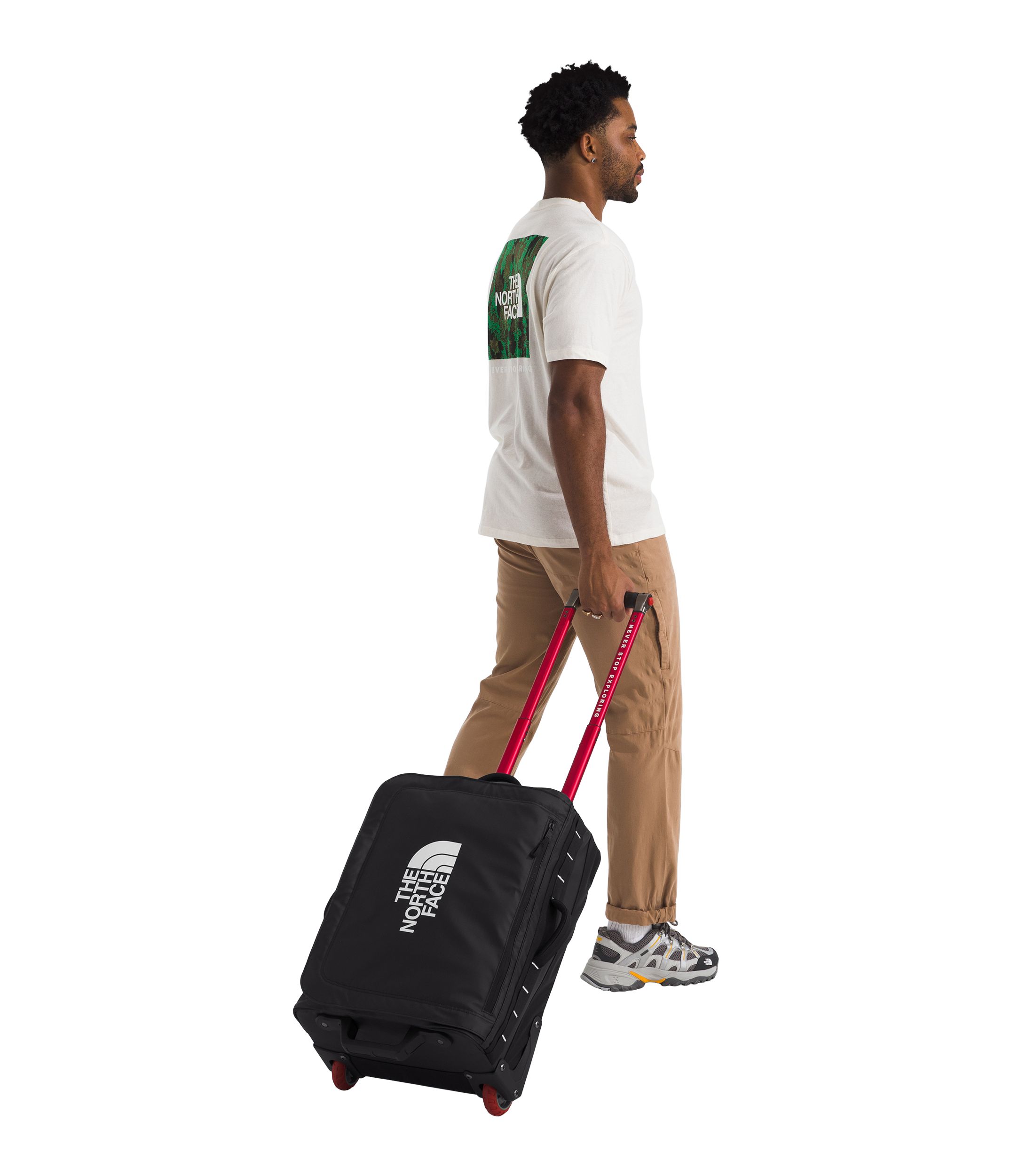 The North Face Base Camp Voyager 21 Roller Luggage Front_Angled_Left
