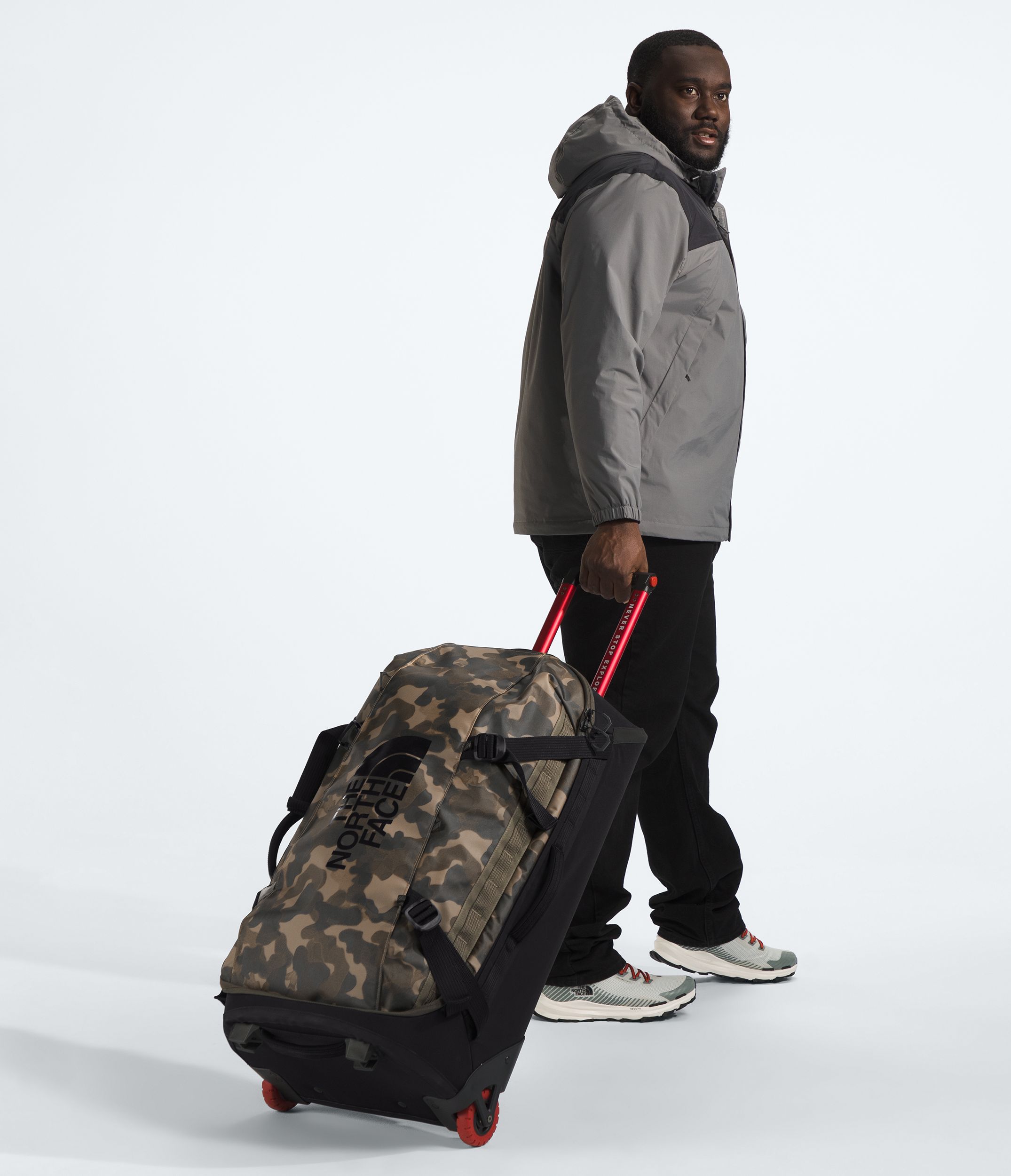 The North Face Base Camp 28 Rolling Thunder Bag Front_Angled_Left