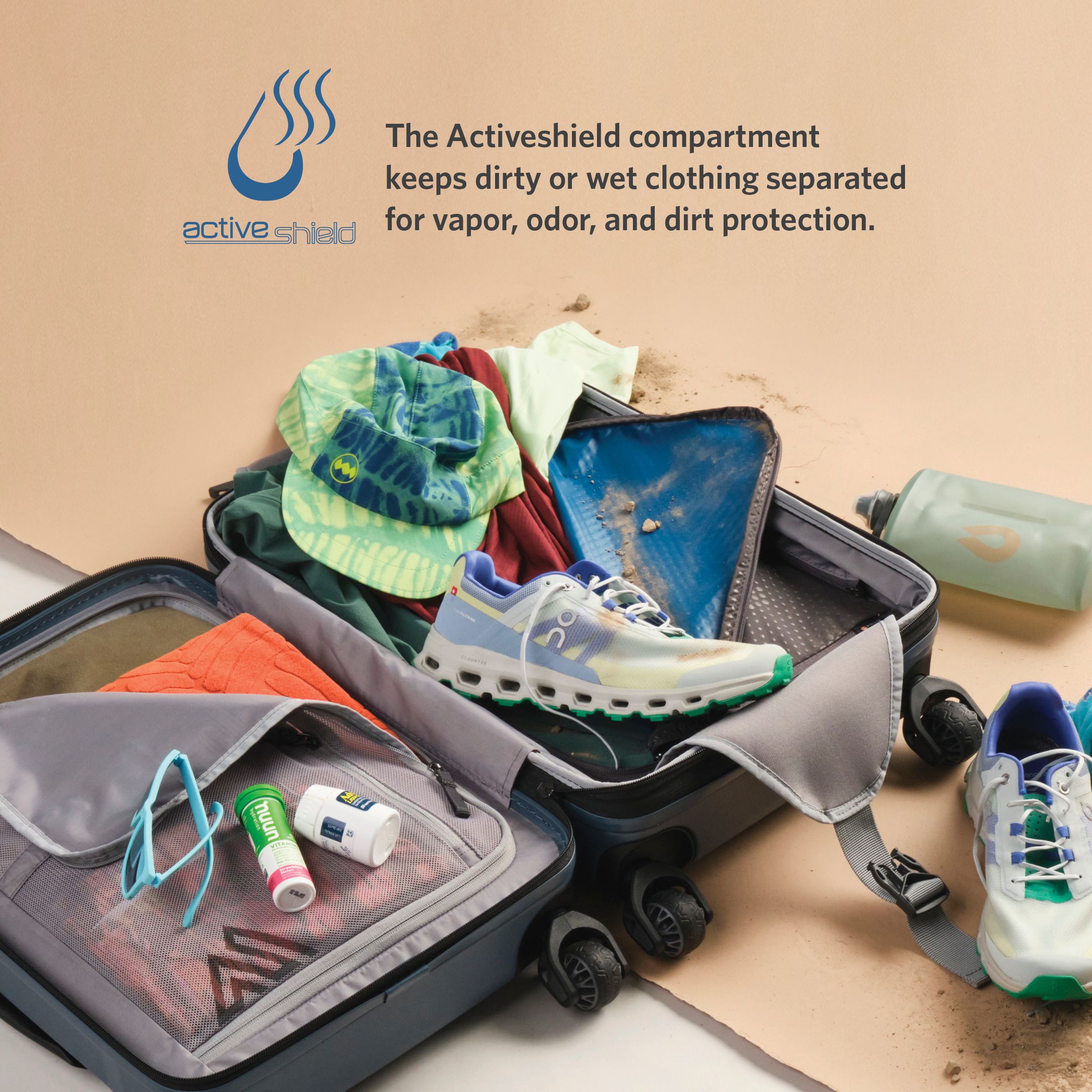 Gregory Quadro Pro 22 Carry On Roller Bag Overhead_Plunge