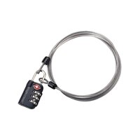 Eagle Creek TSA 3 Dial Lock and Cable Overhead_Plunge