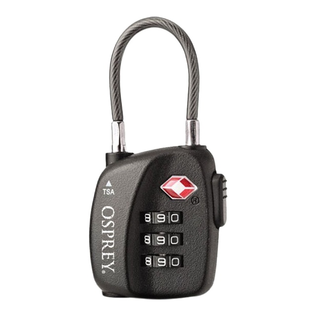 Osprey TSA 3 Dial Cable Lock Front_Flat