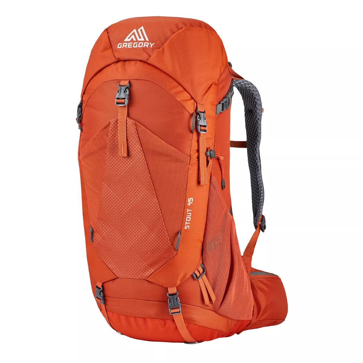 Gregory Men's Stout 45L Backpack Front_Angled_Left