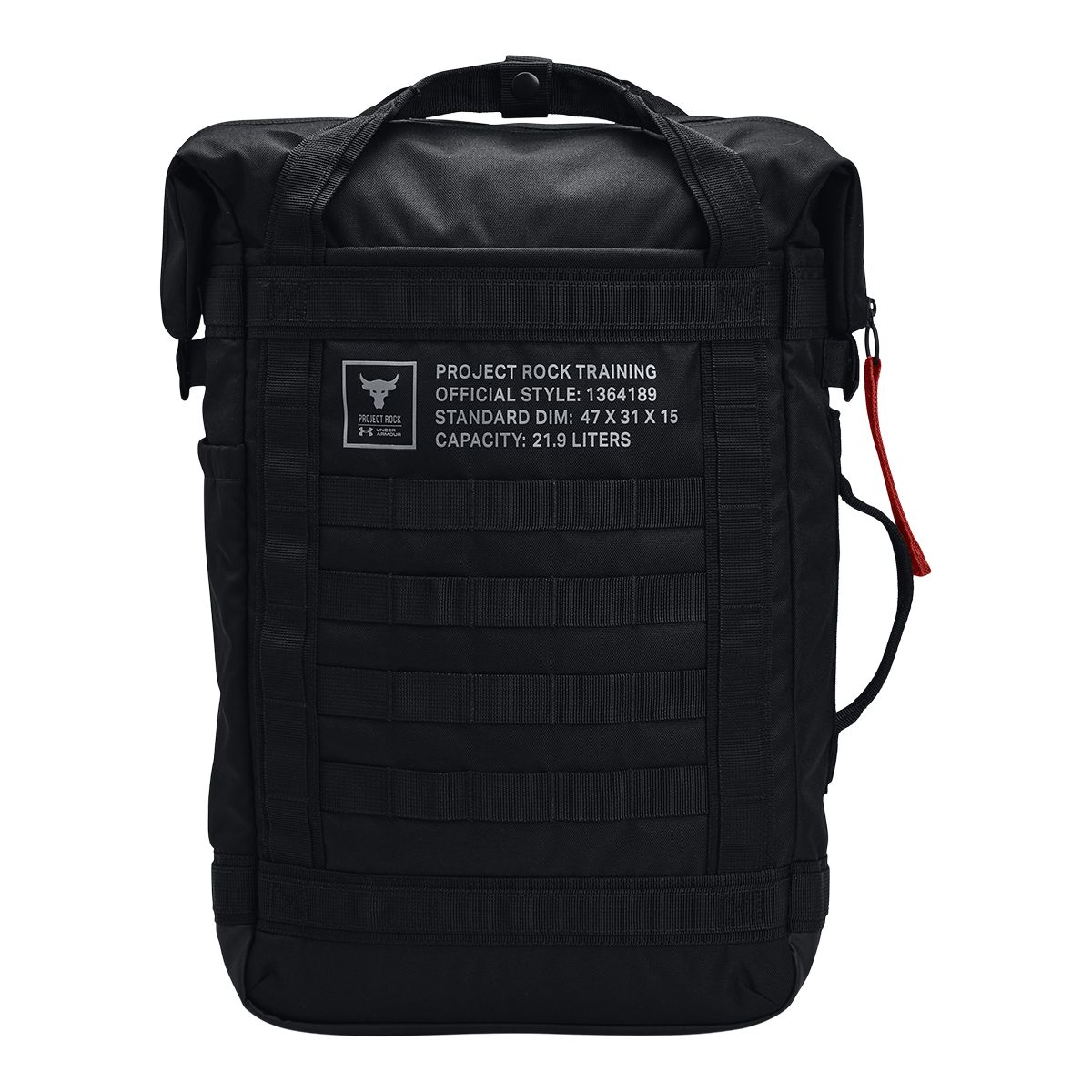 Under Armour Project Rock Box Backpack Front_Flat