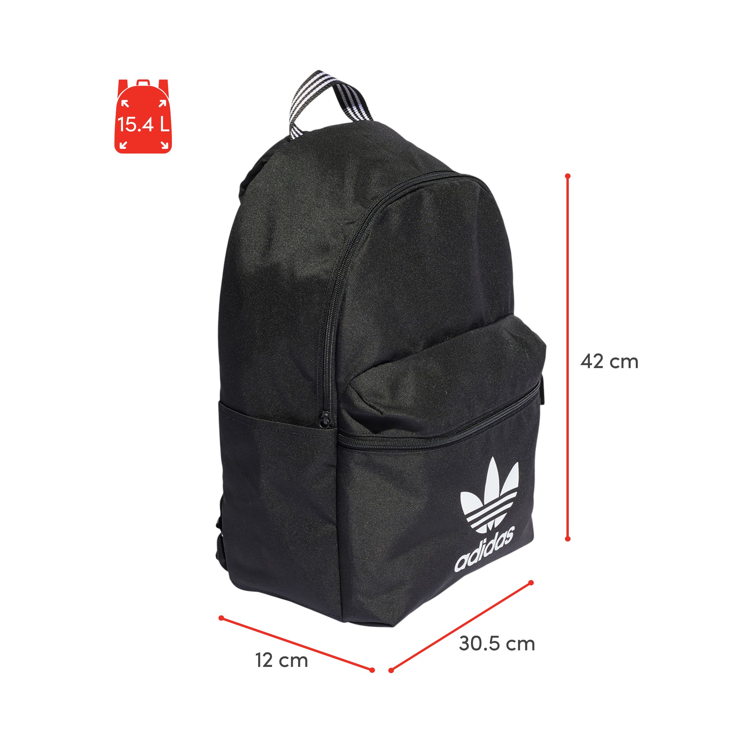 adidas Unisex Adicolor School/Gym Polyester Backpack