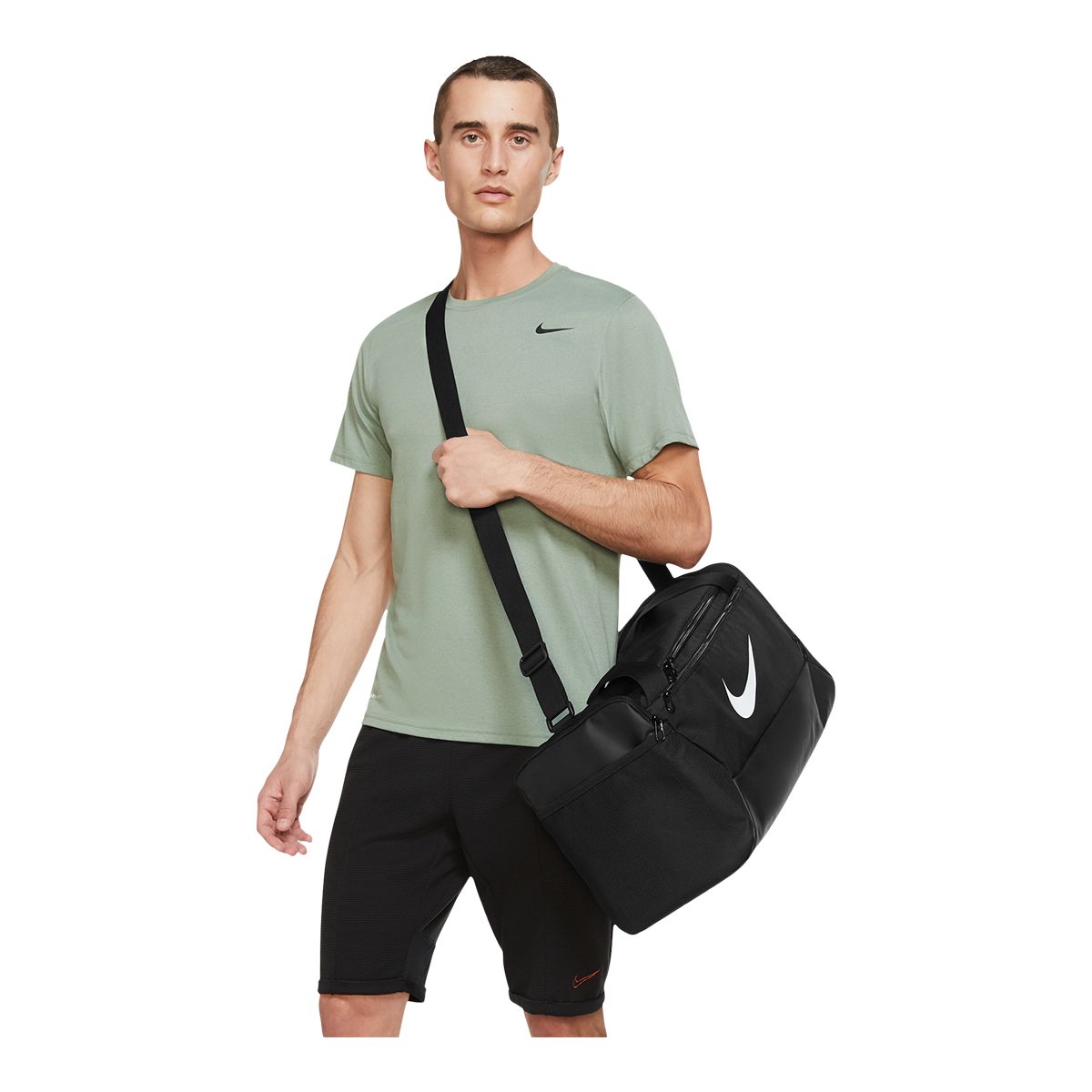 Nike, Brasilia Duffel Bag (Extra Small), Black/White