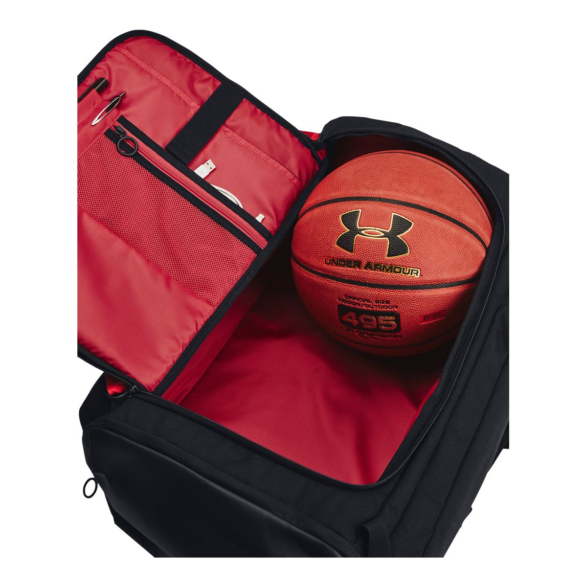 Backpacks Under Armour Project Rock Duffle Backpack Black/ Black/ Metallic  Gold