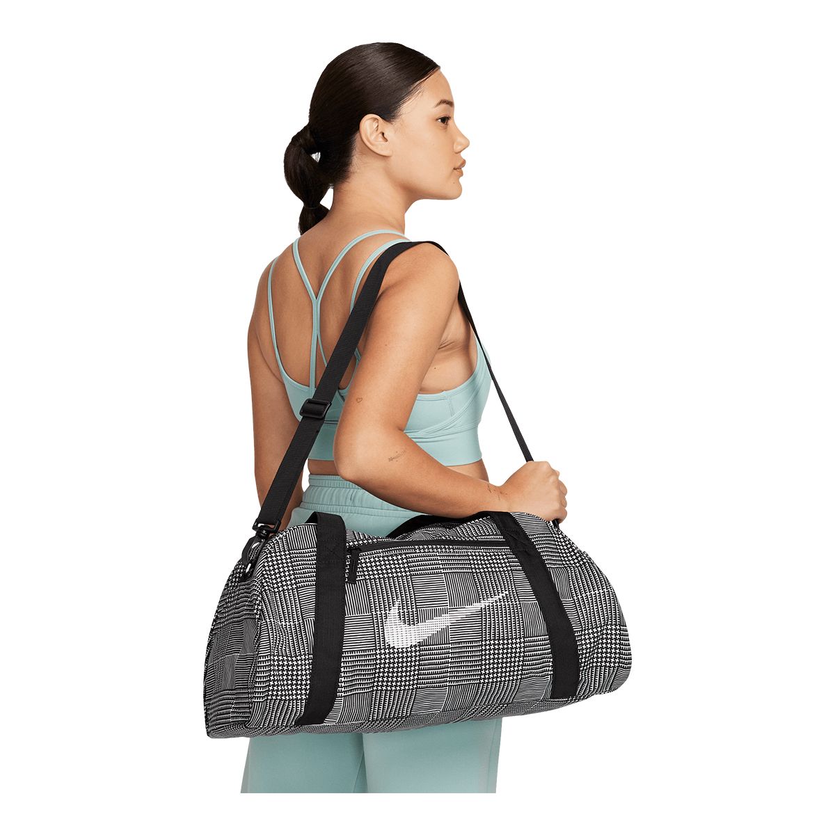 Nike Women's SSNL Plaid Gym Club Bag
