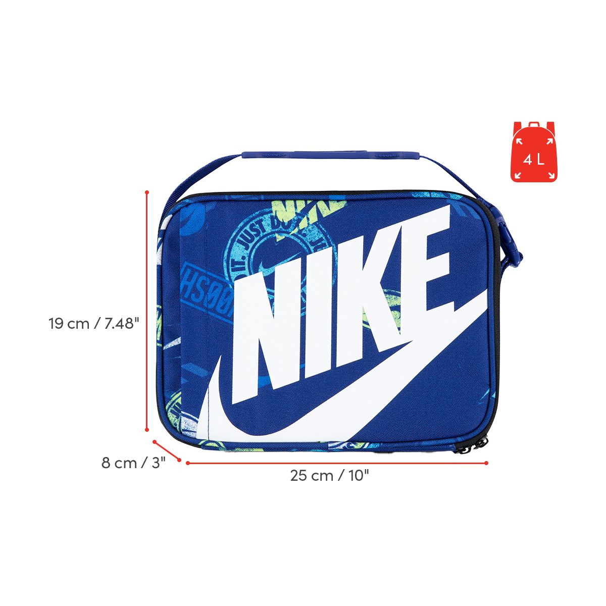 nike futura print lunch bag
