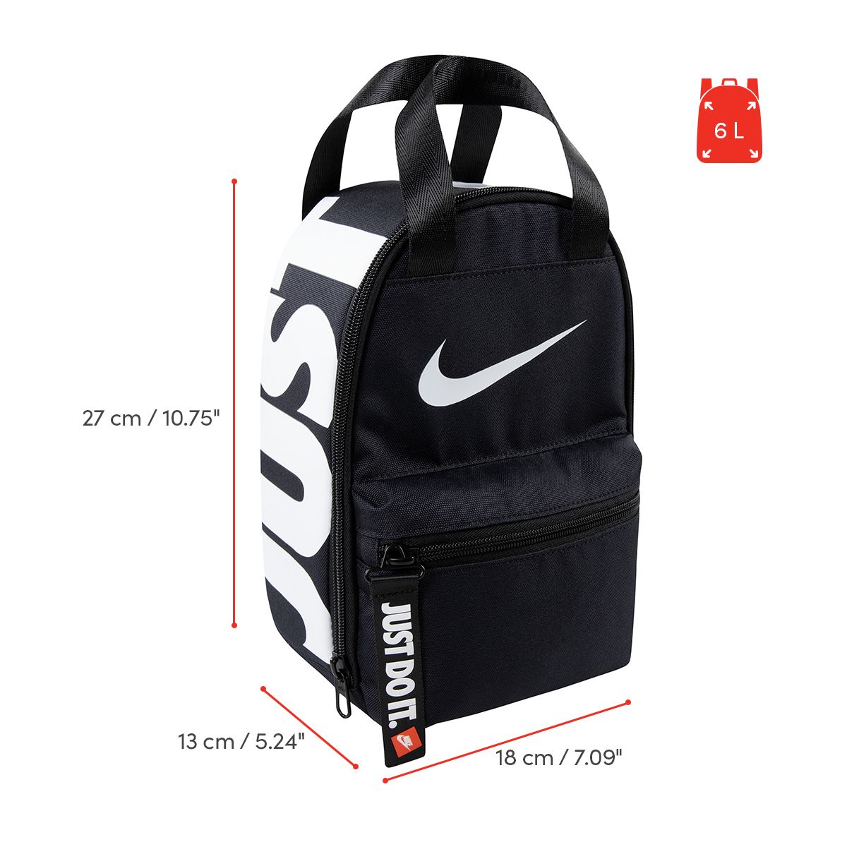 Nike Just Do It Zip Pull Lunch Tote