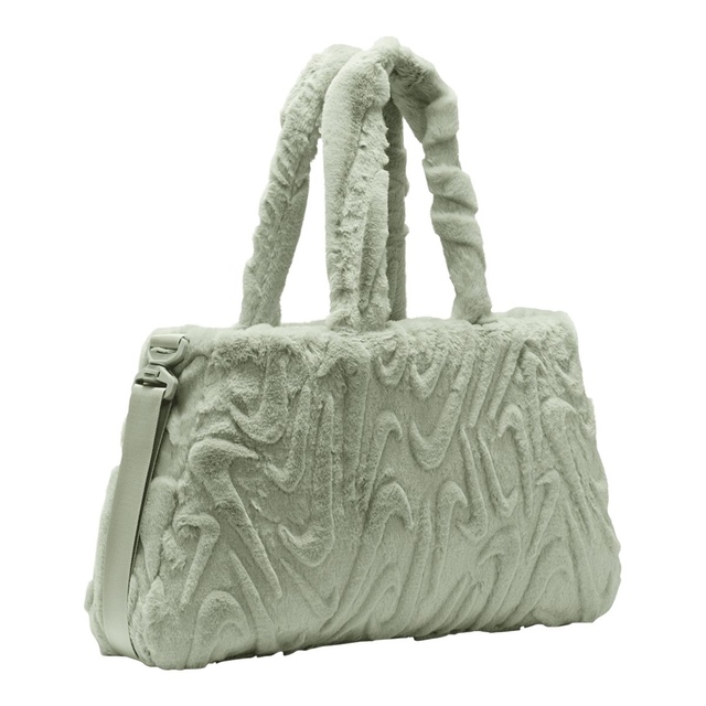 Nike Sportswear Faux Fur Tote Bag Front_Three_Fourths_Angled_Right