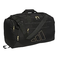 adidas Defender IV Small Duffel Bag Front_Three_Fourths_Angled_Right
