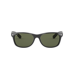 Ray-Ban New Wayfarer Black/Crystal Green G-15XLT Sunglasses