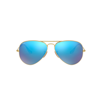 Ray-Ban Aviator Blue Flash Sunglasses Front_Flat
