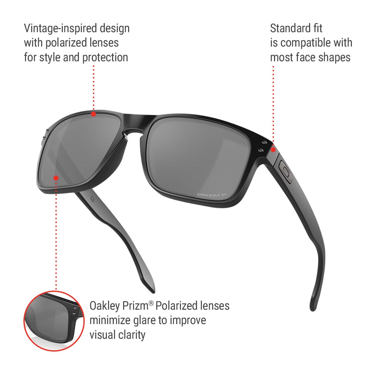 Oakley Men's/Women's Holbrook Wayfarer Sunglasses