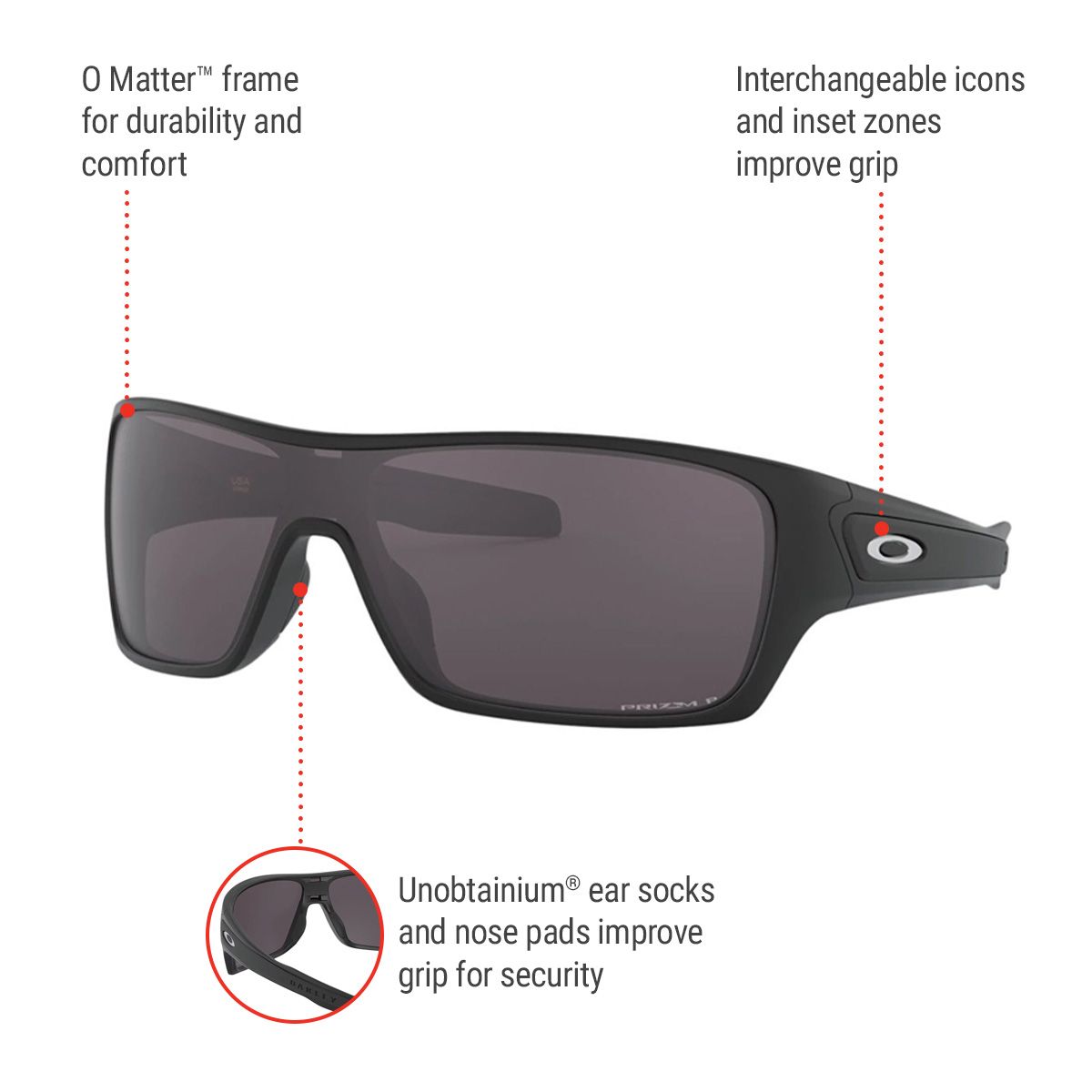 Oakley Unisex Turbine Rotor Wrap Sunglasses