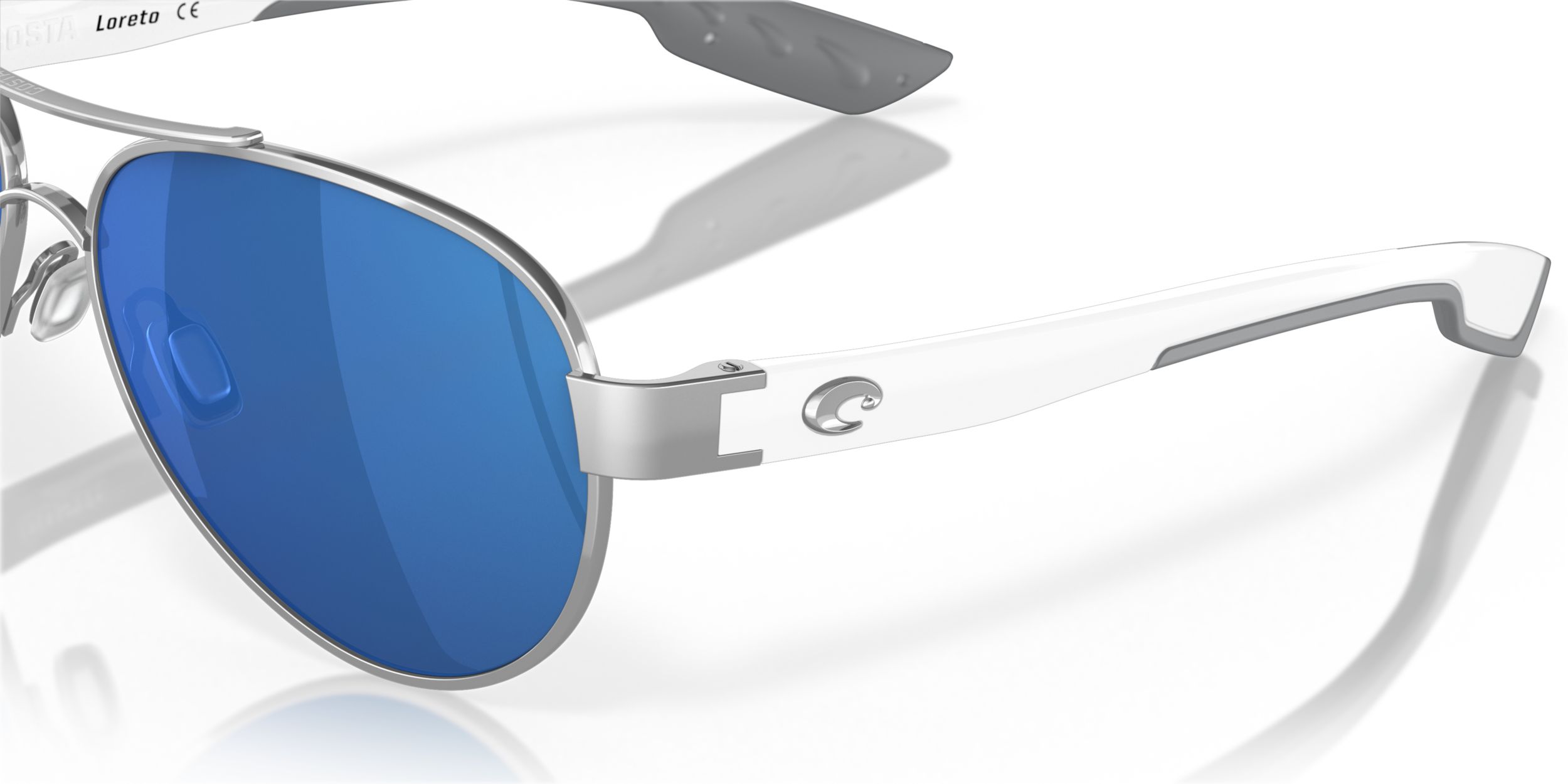 Costa Unisex Loreto Aviator Polarized Sunglasses