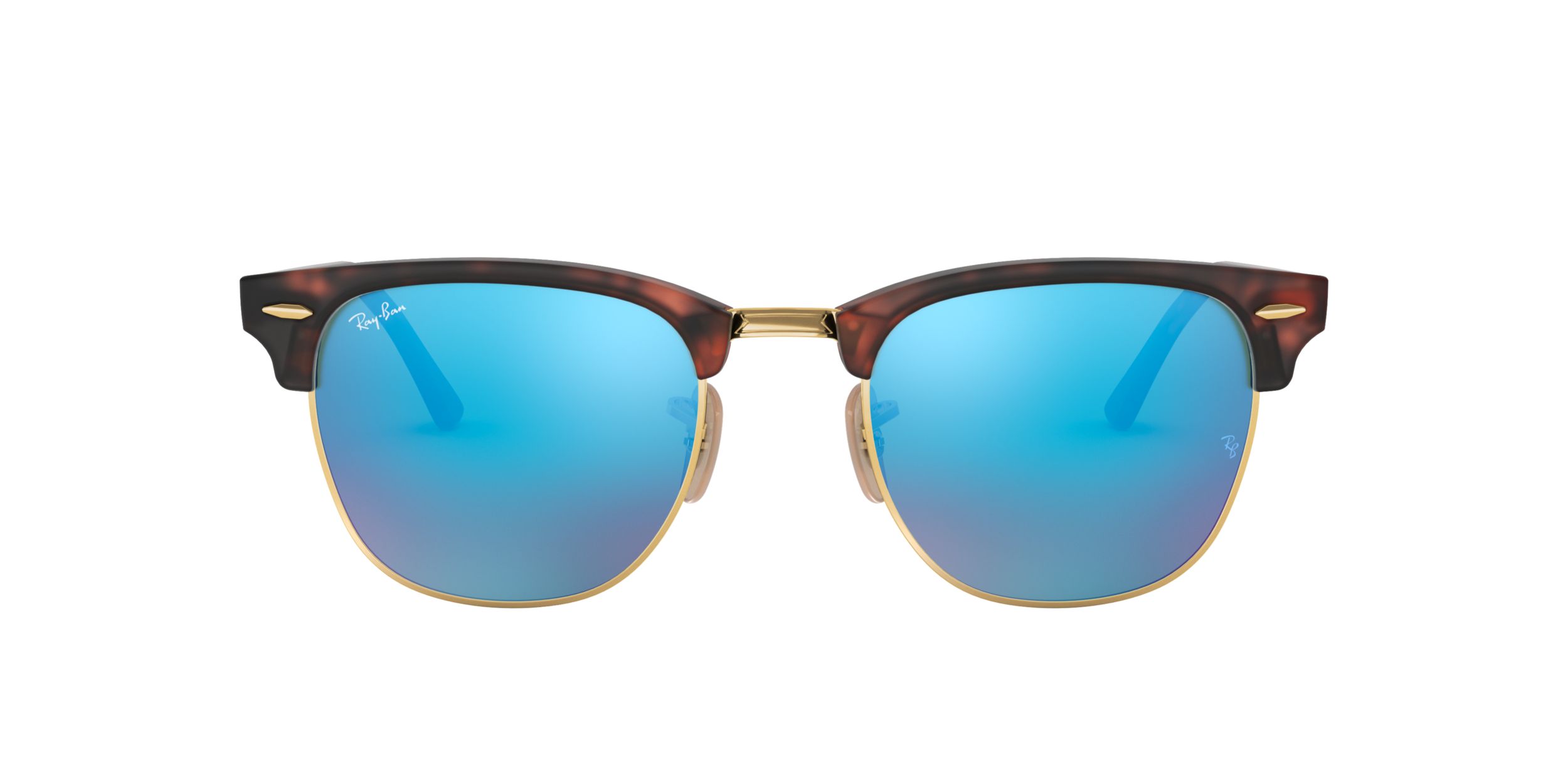 Image of Ray Ban Men's/Women's Clubmaster Browline Sunglasses Gradient